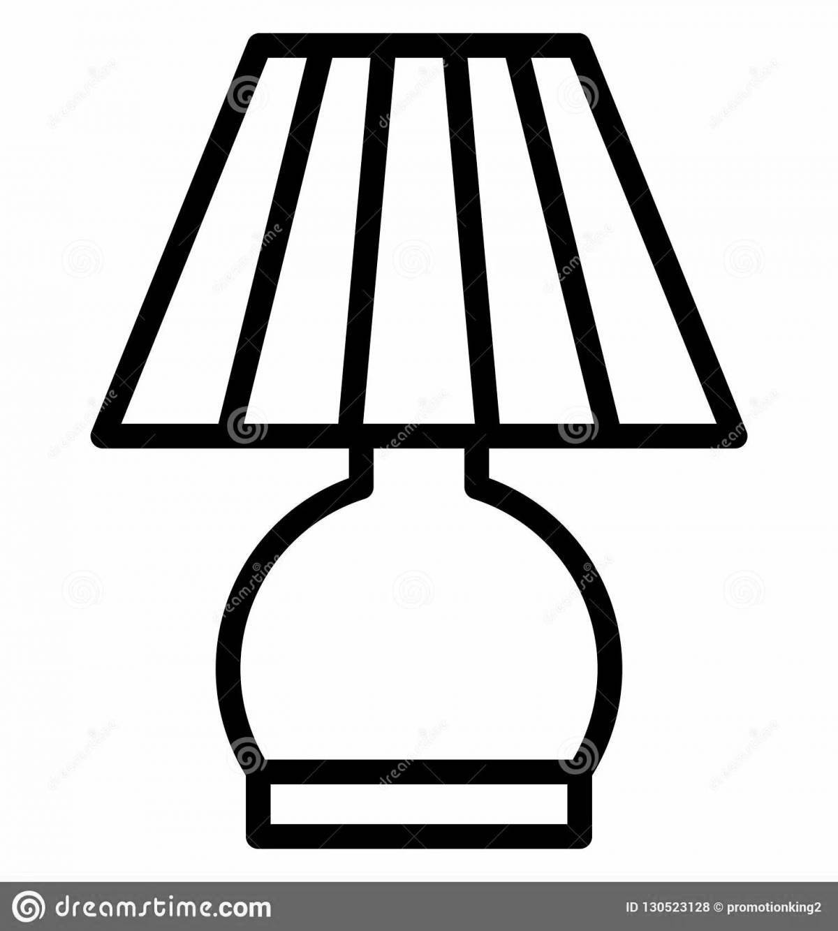 Fun coloring floor lamp for kids