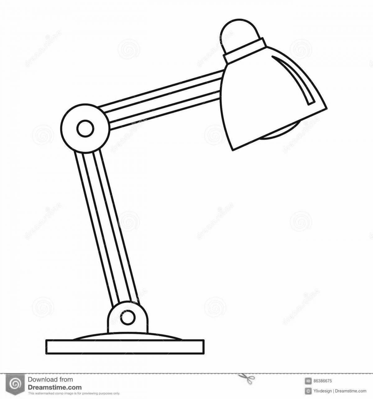 Coloring shining floor lamp for children