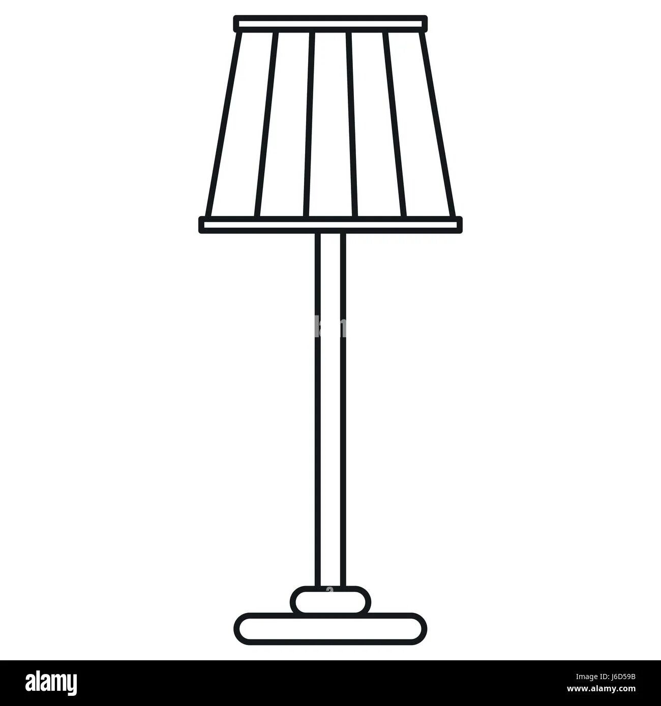 Coloring book elegant floor lamp for children