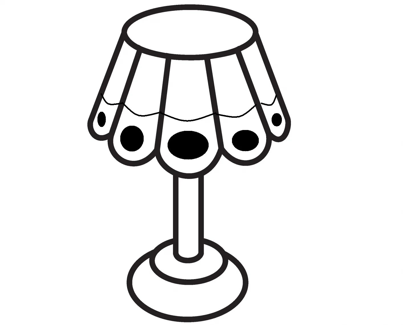 Coloring book stylish floor lamp for children