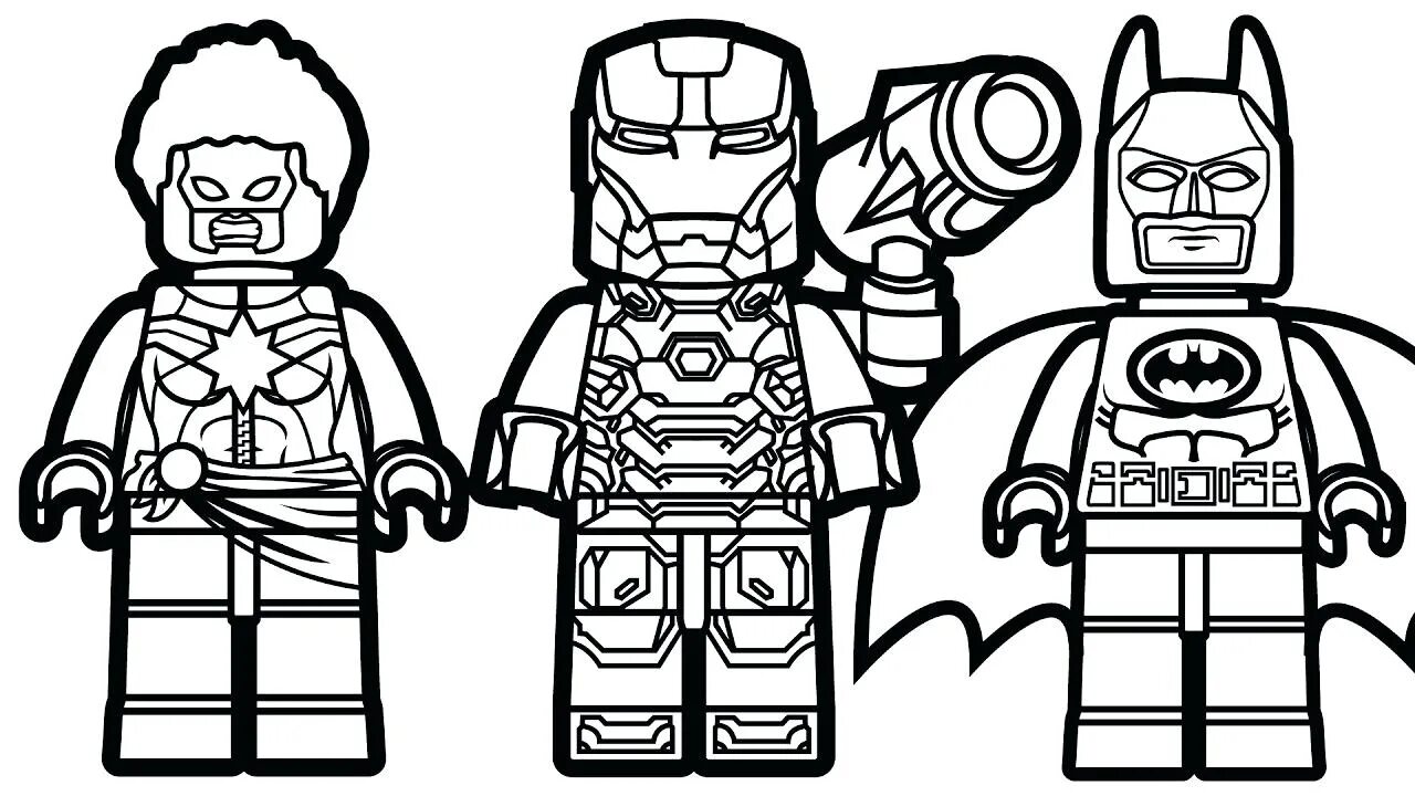 Лего человечки супергерои #4