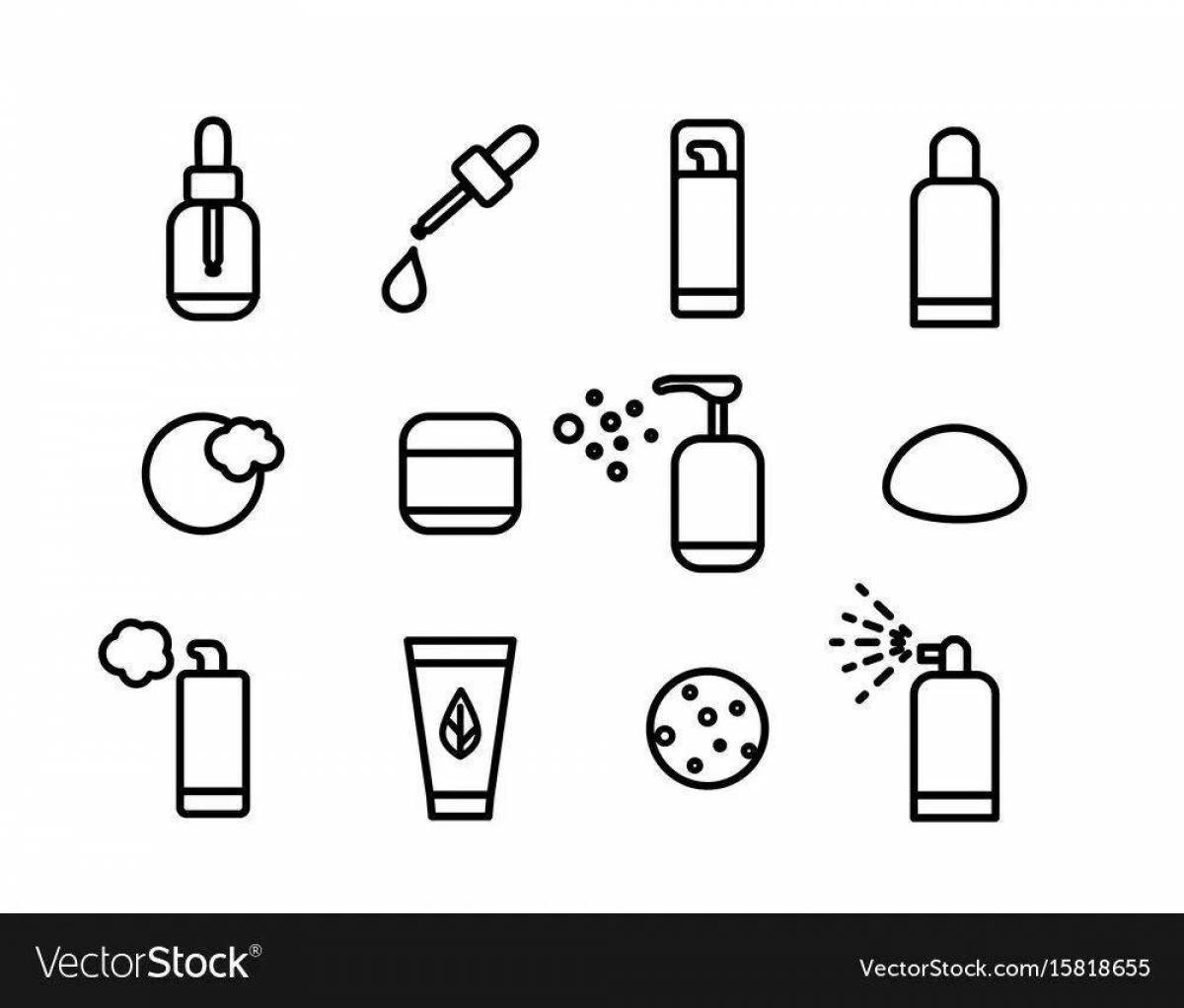 Photo Coloring page cozy facial massager