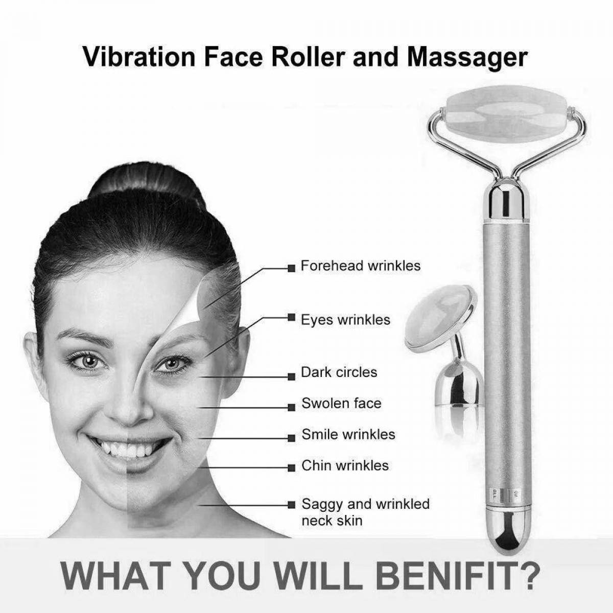 Colouring face refreshing massager