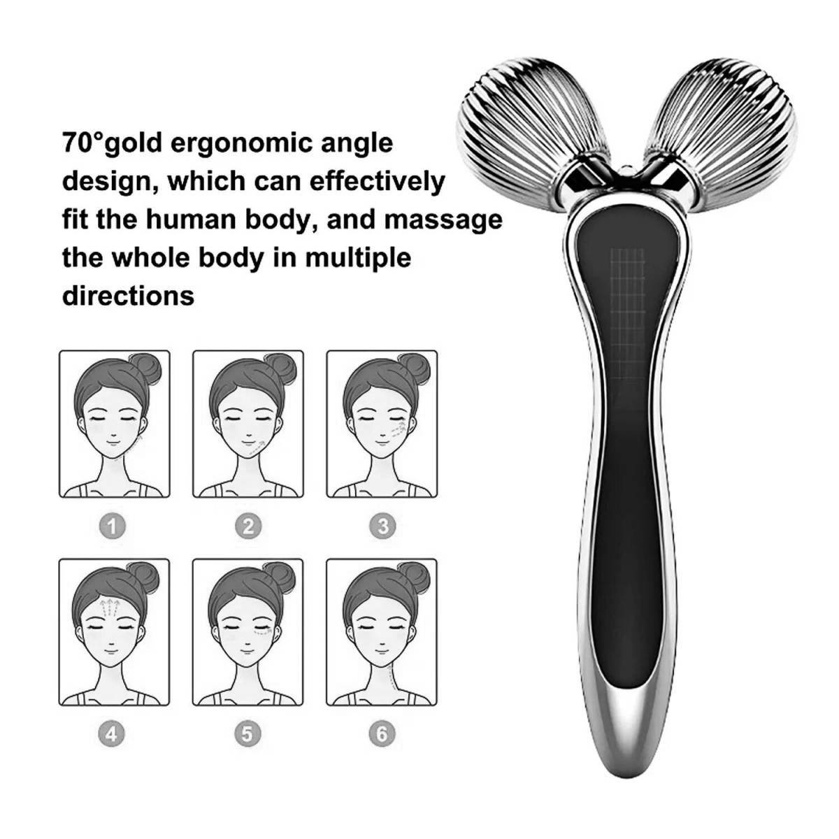 Coloring page amazing face massager