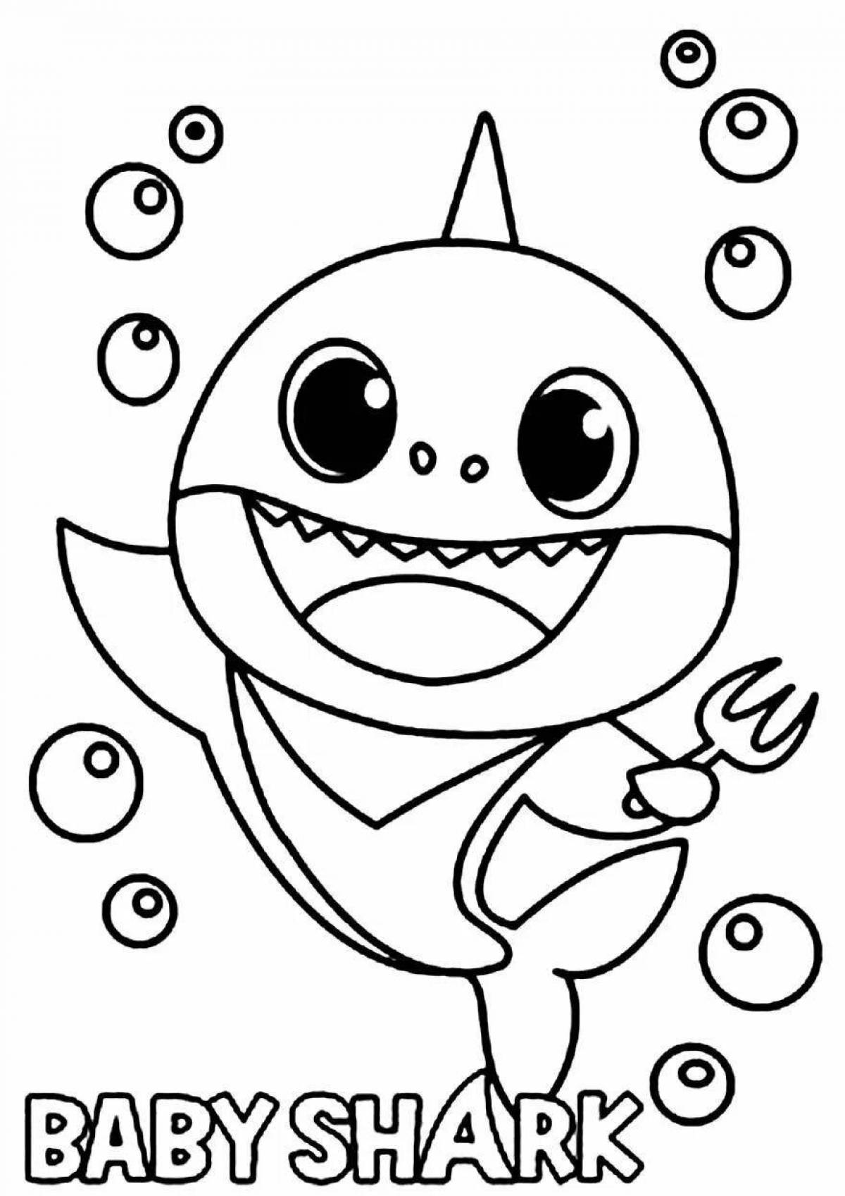 Awesome shark coloring pages for kids