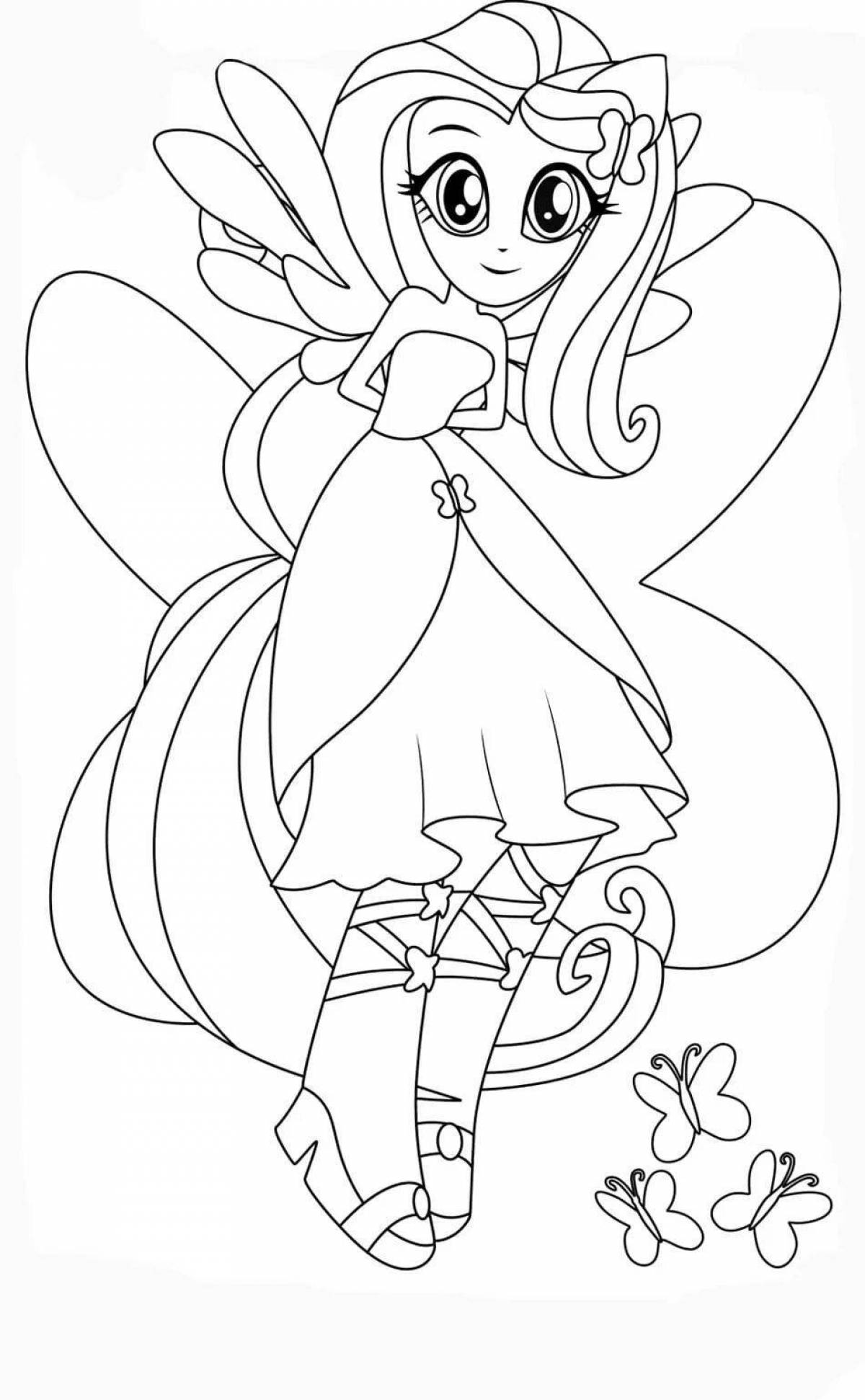 Coloring page living equestria girls