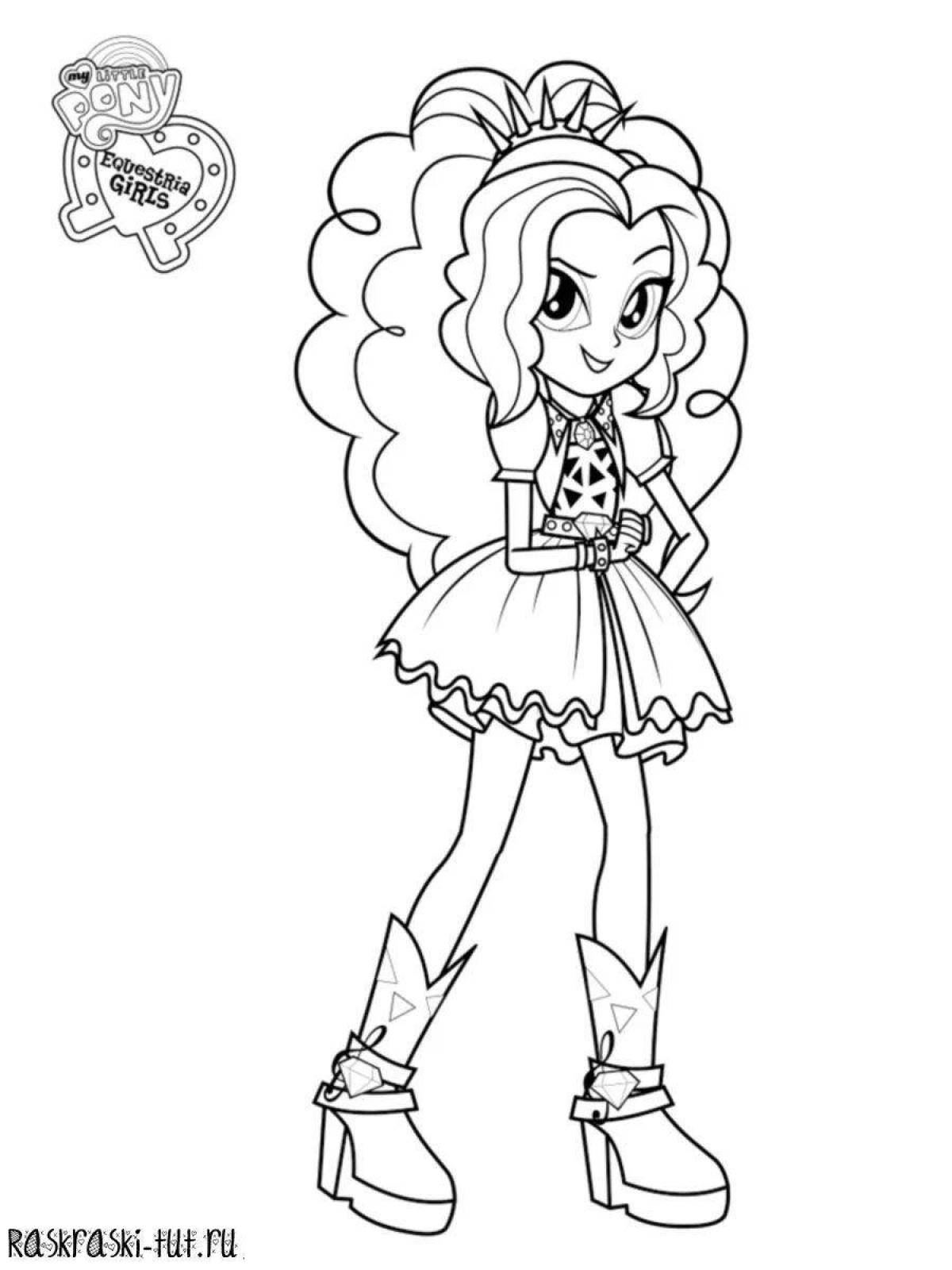 Fun coloring pages for girls from equestria