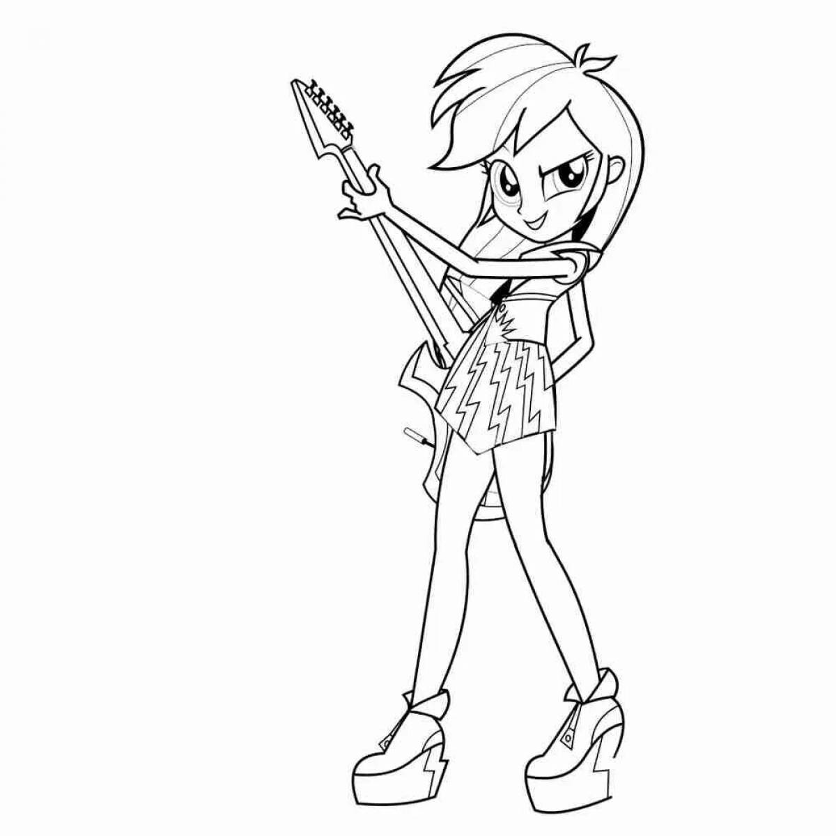 Awesome equestria girls coloring pages