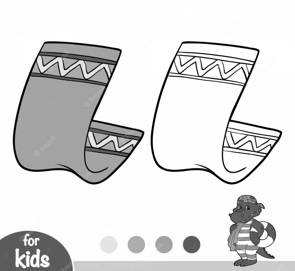 Adorable towel coloring book for kids