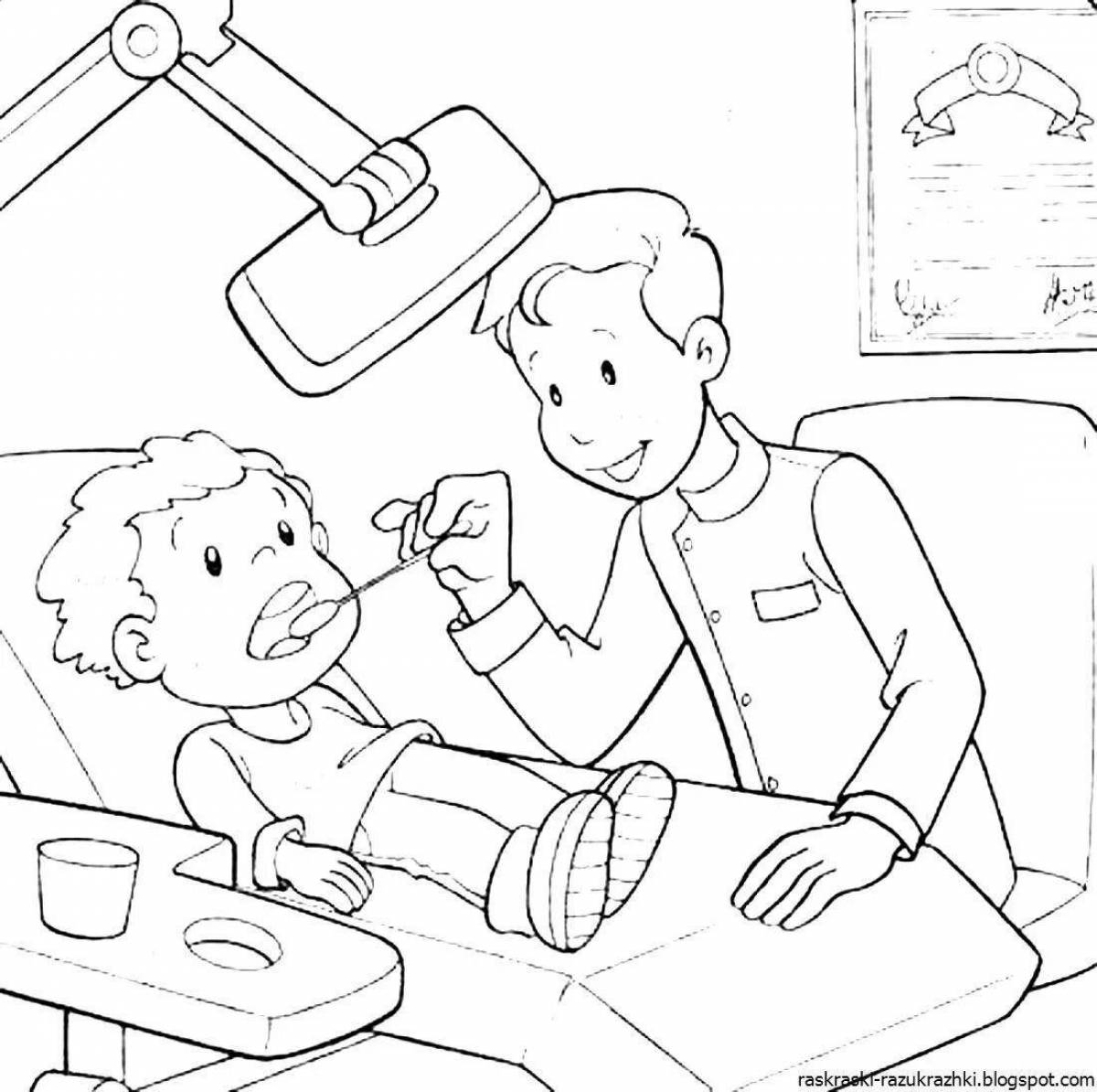 Adorable Class 1 Profession Coloring Page