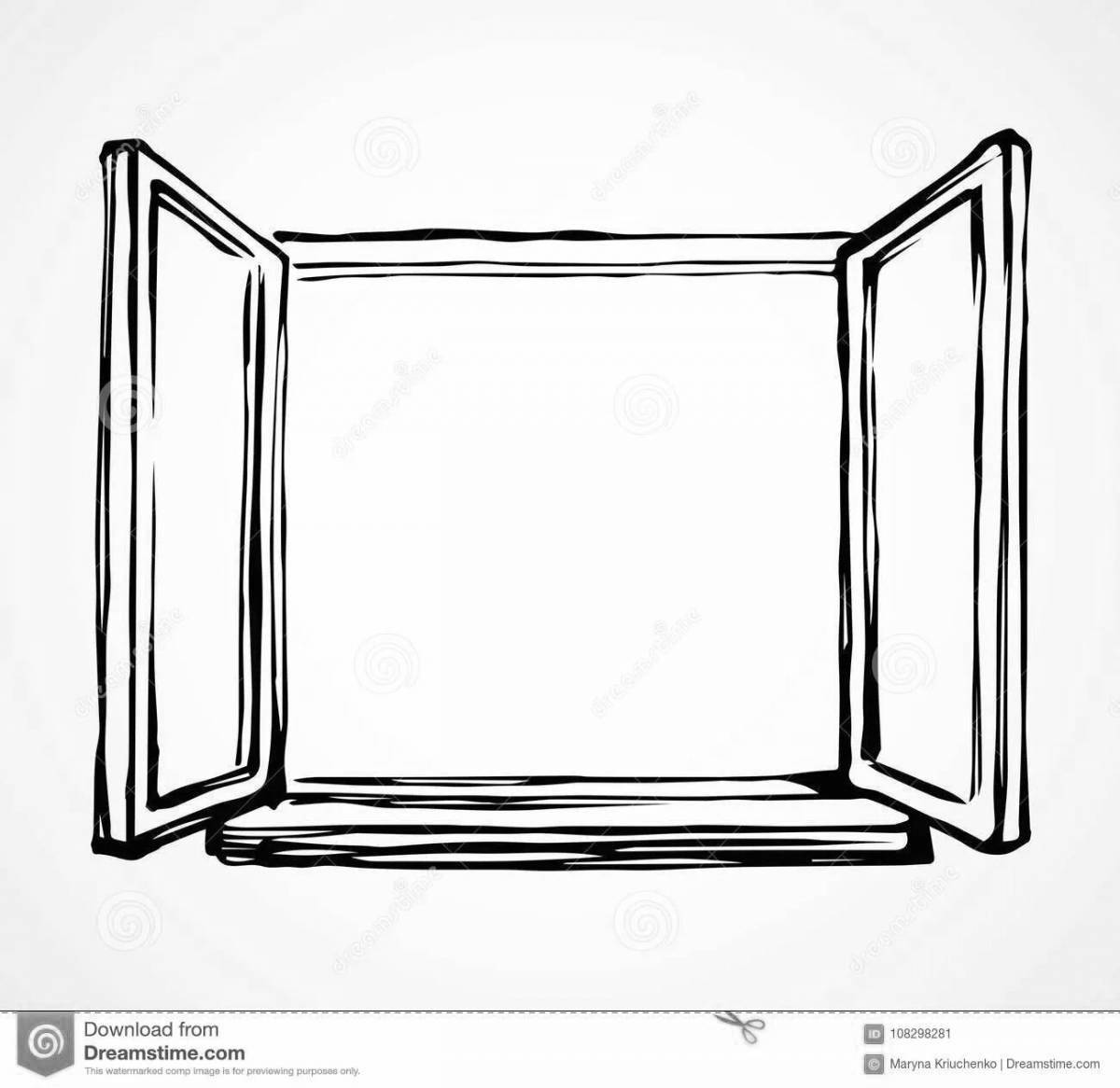 Photo Fun window coloring for kids