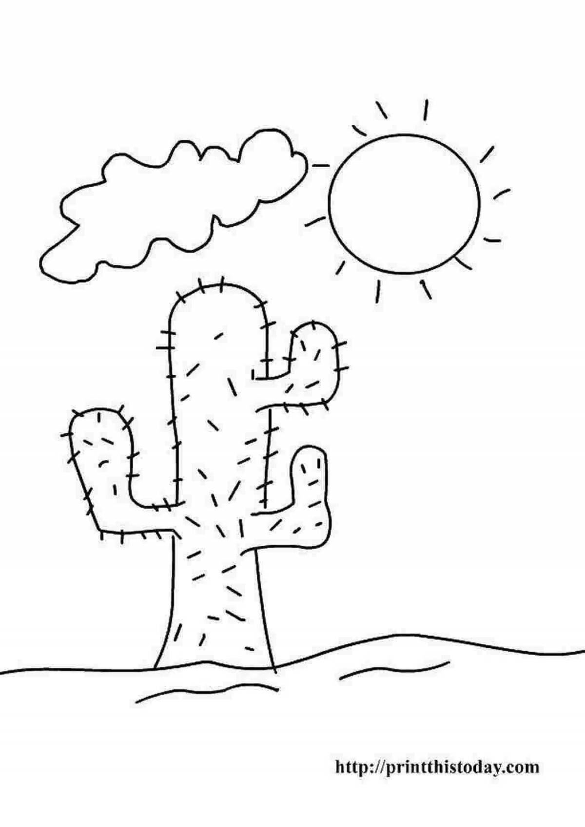 Glorious desert coloring pages for kids