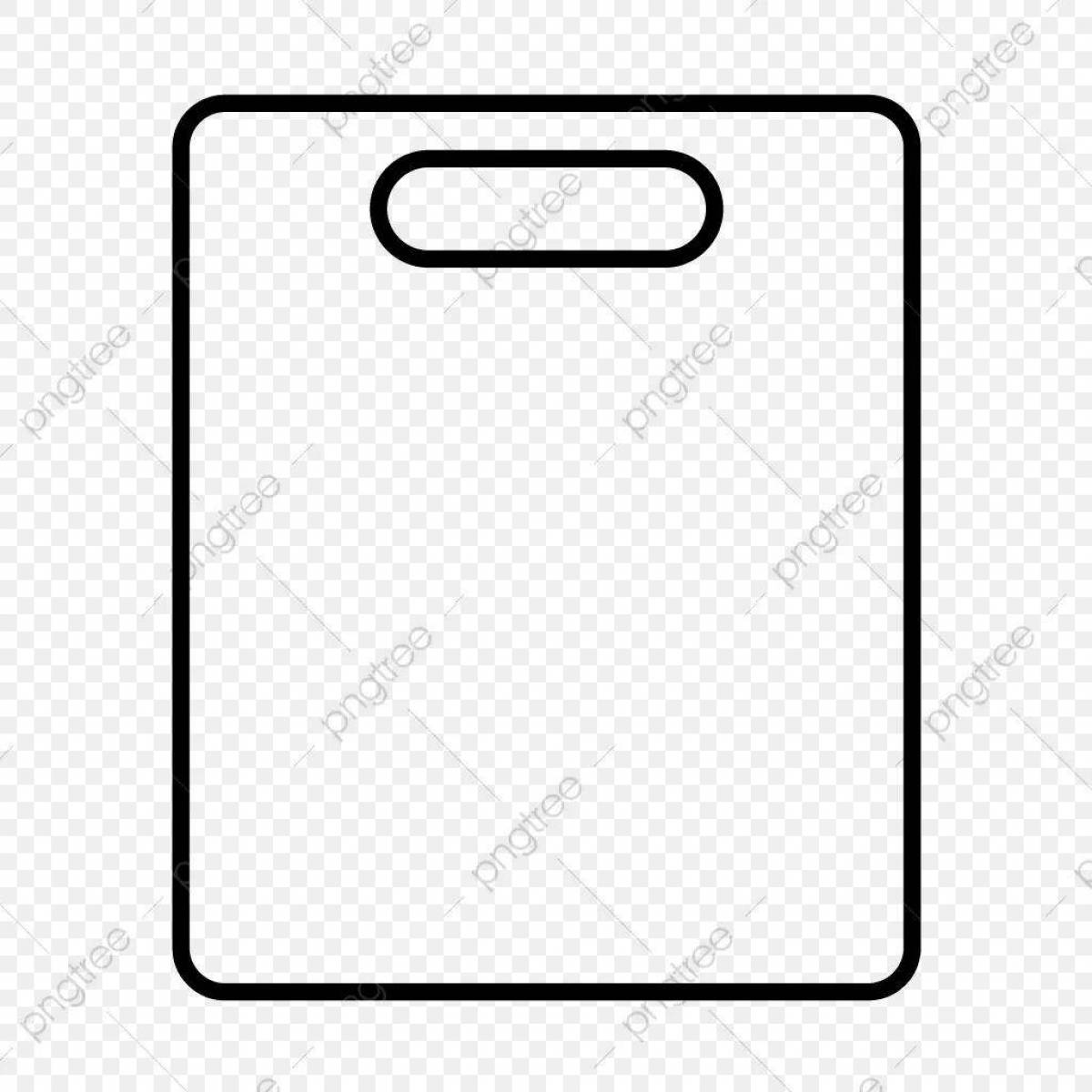 Cutting board template for sweets