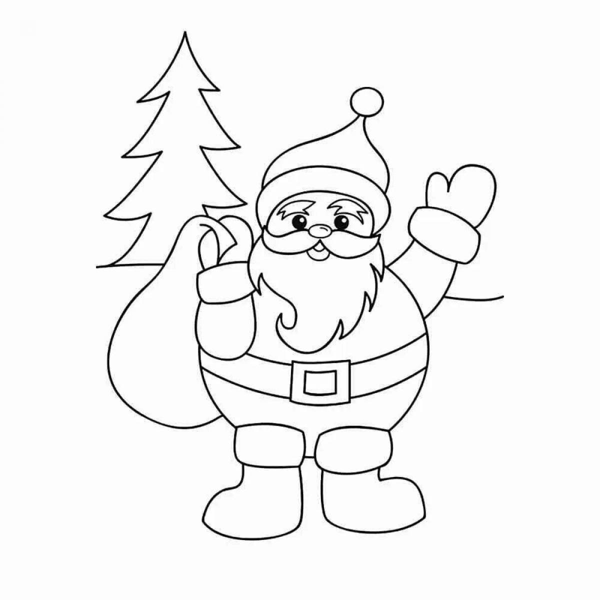 Magic coloring Santa Claus