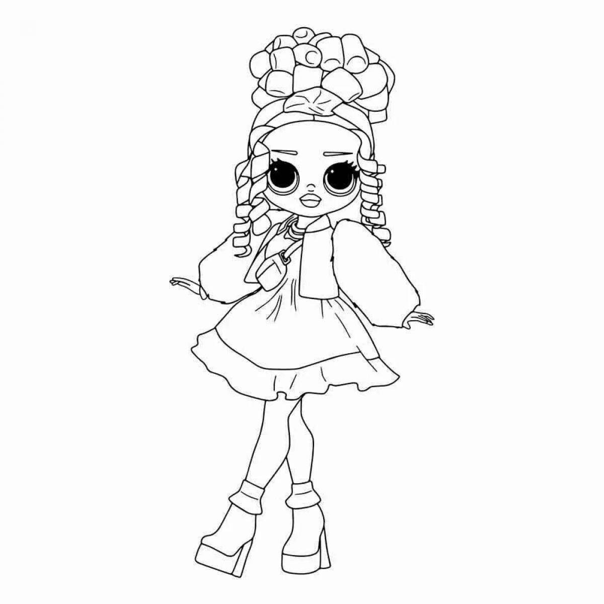 Live coloring lol winter doll