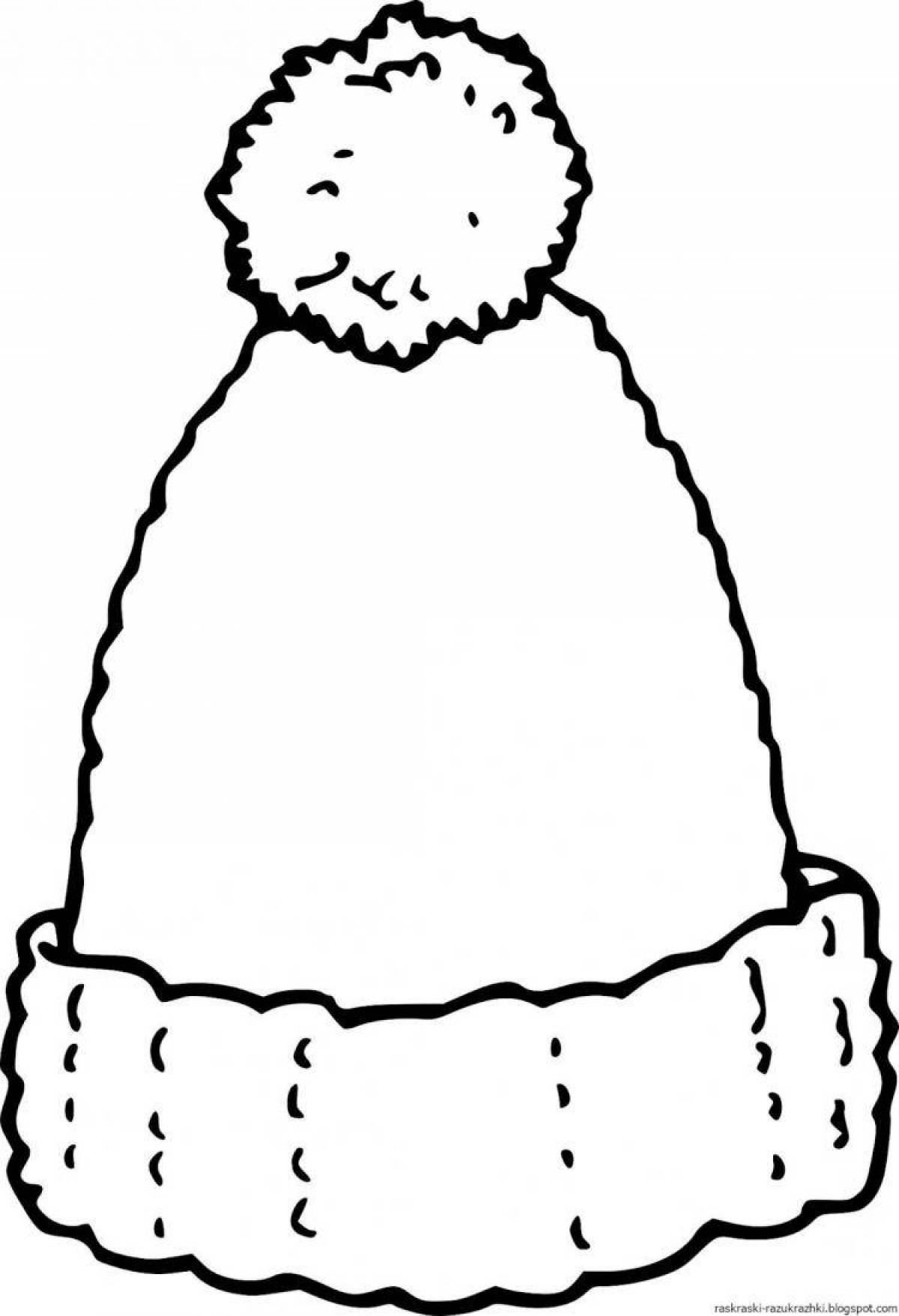 Photo Coloring page adorable baby hat
