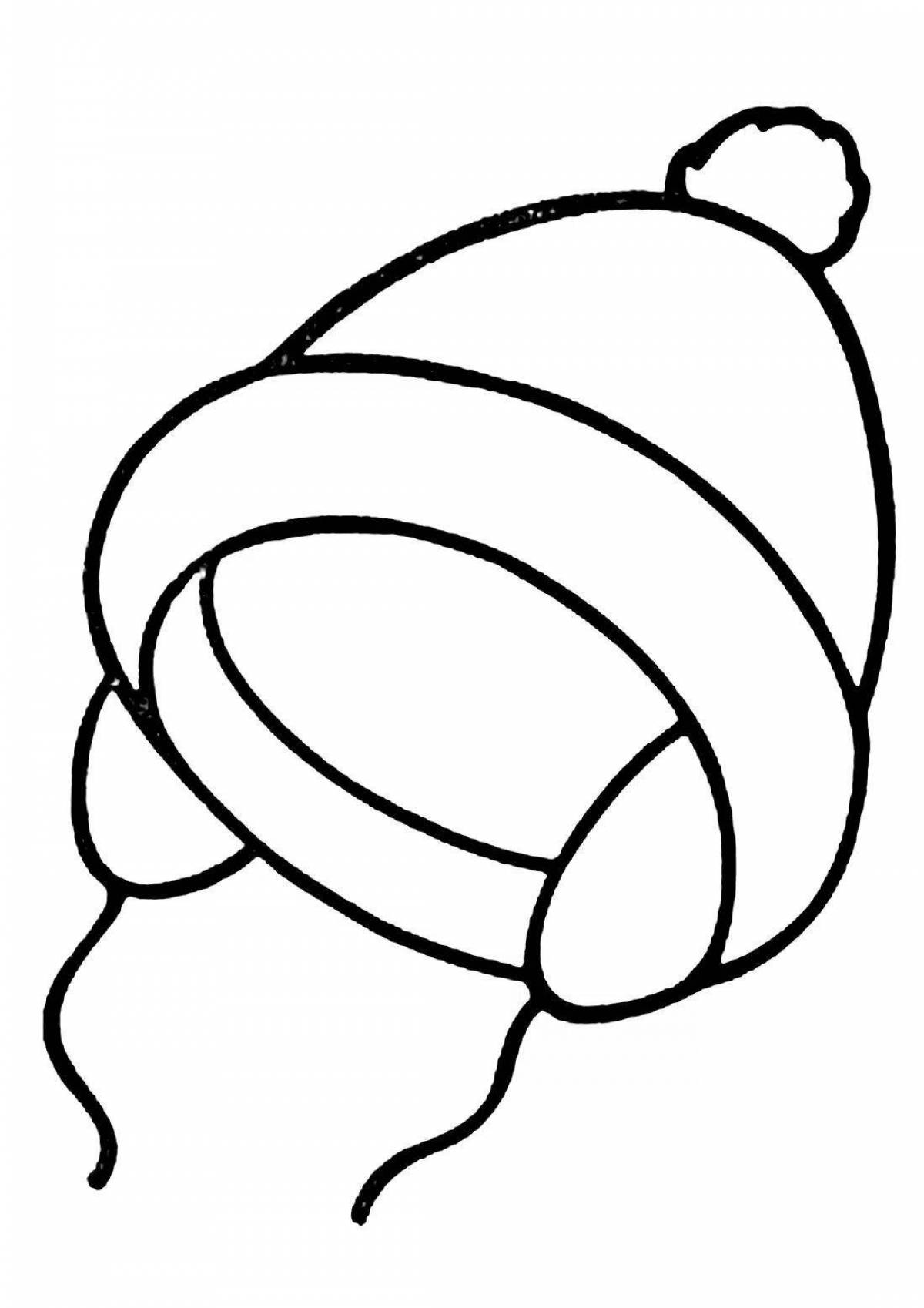 Photo Coloring book comfortable baby hat