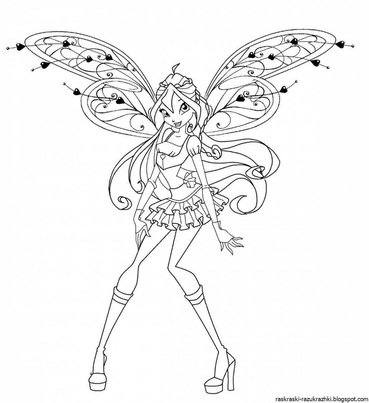 Fun coloring Winx Bloom fairy