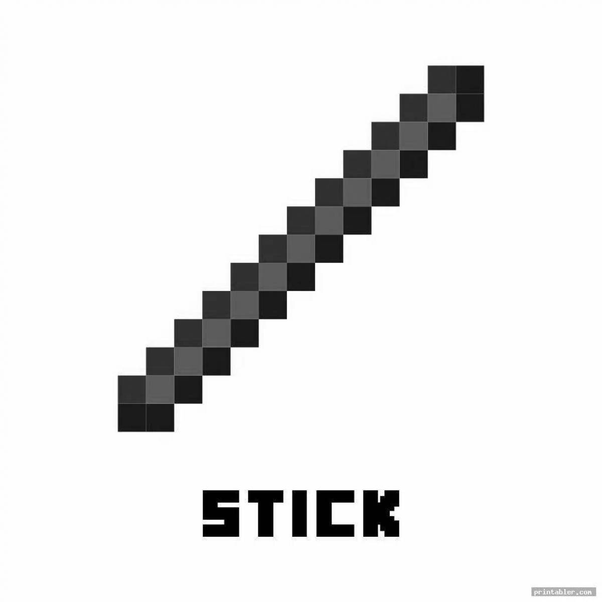 Очаровательная раскраска minecraft bow