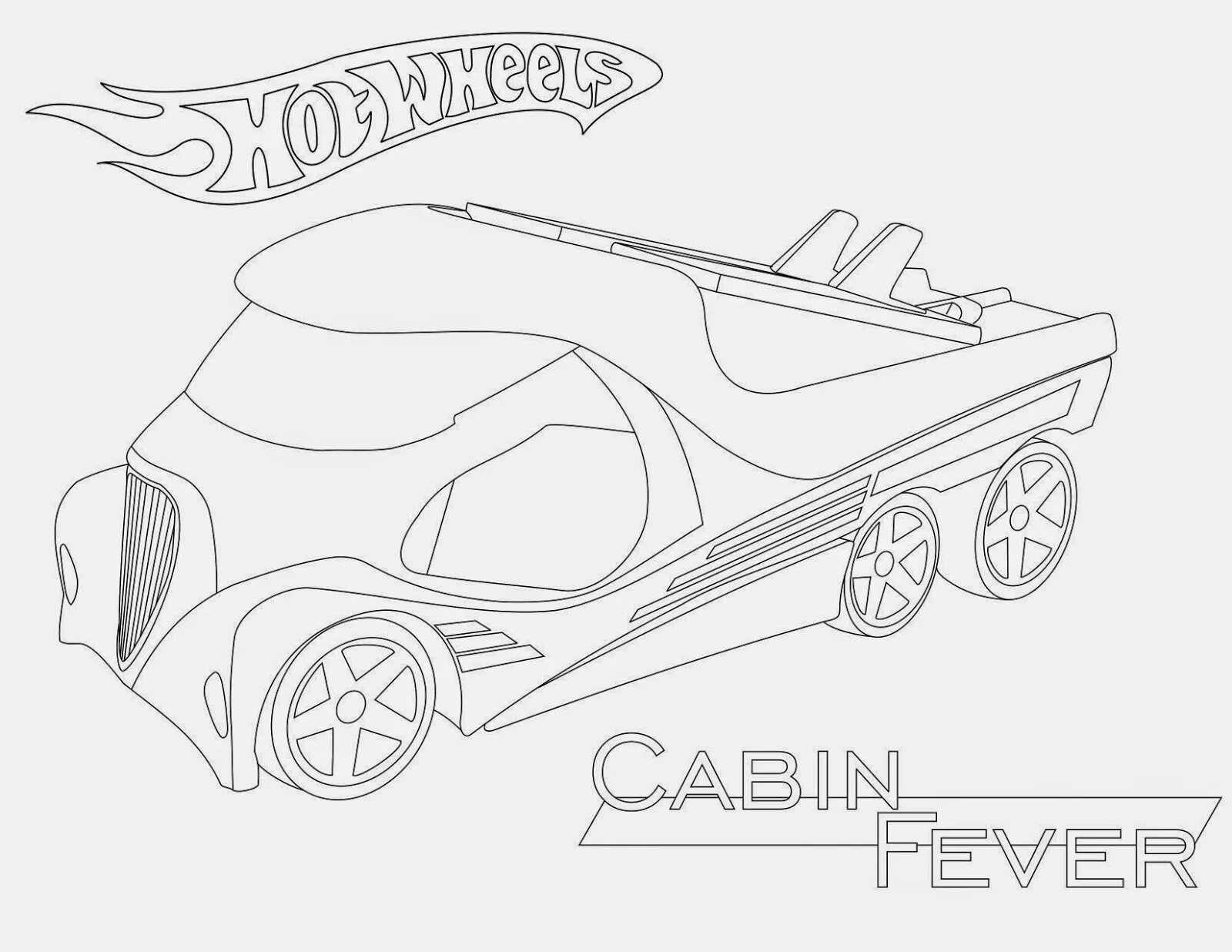 Photo Radiant hot wheels coloring page