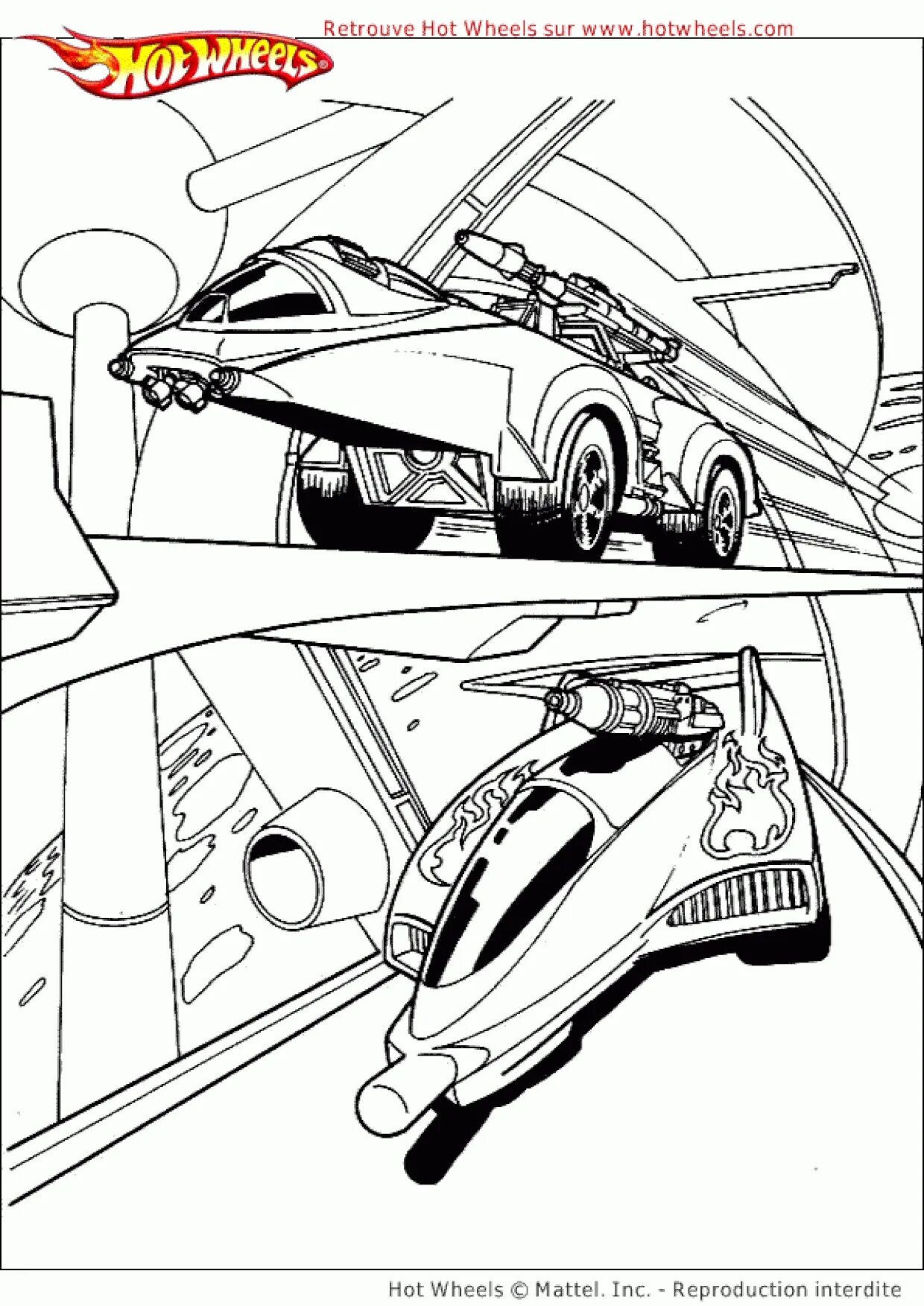 Coloring track grand hot wheels
