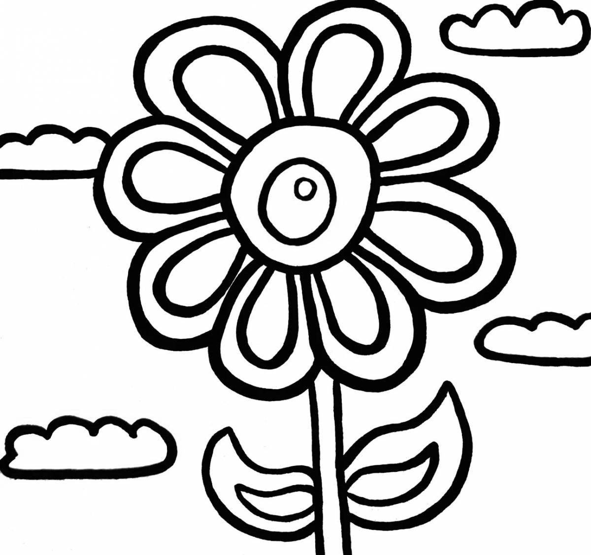 Gorgeous indie tomboy flower coloring book