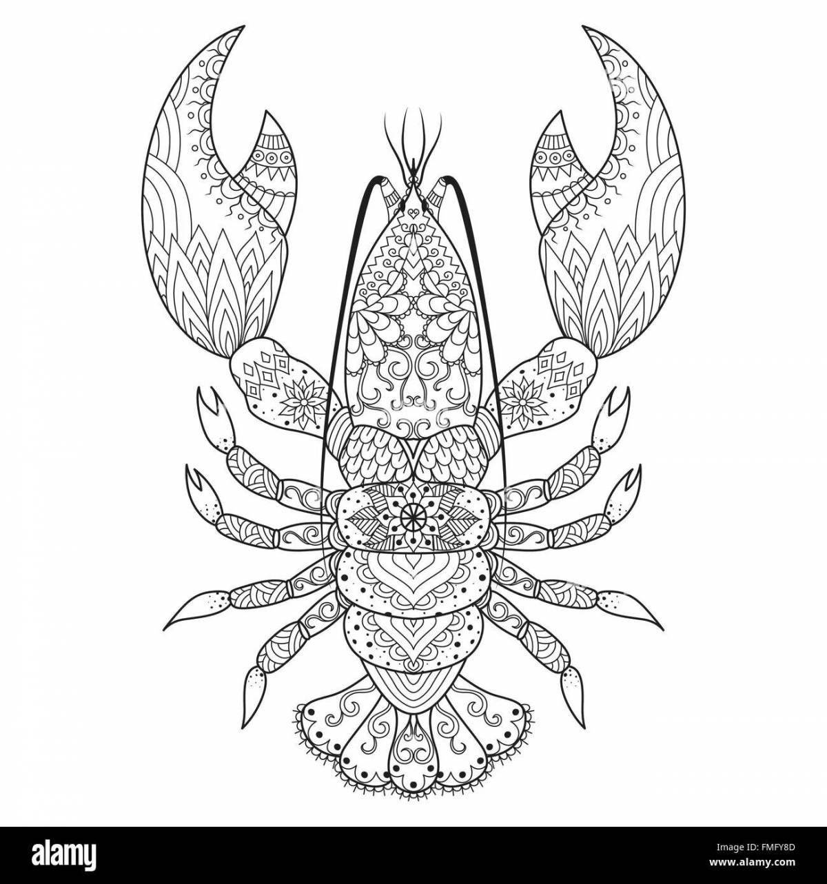 Bright cancer coloring page