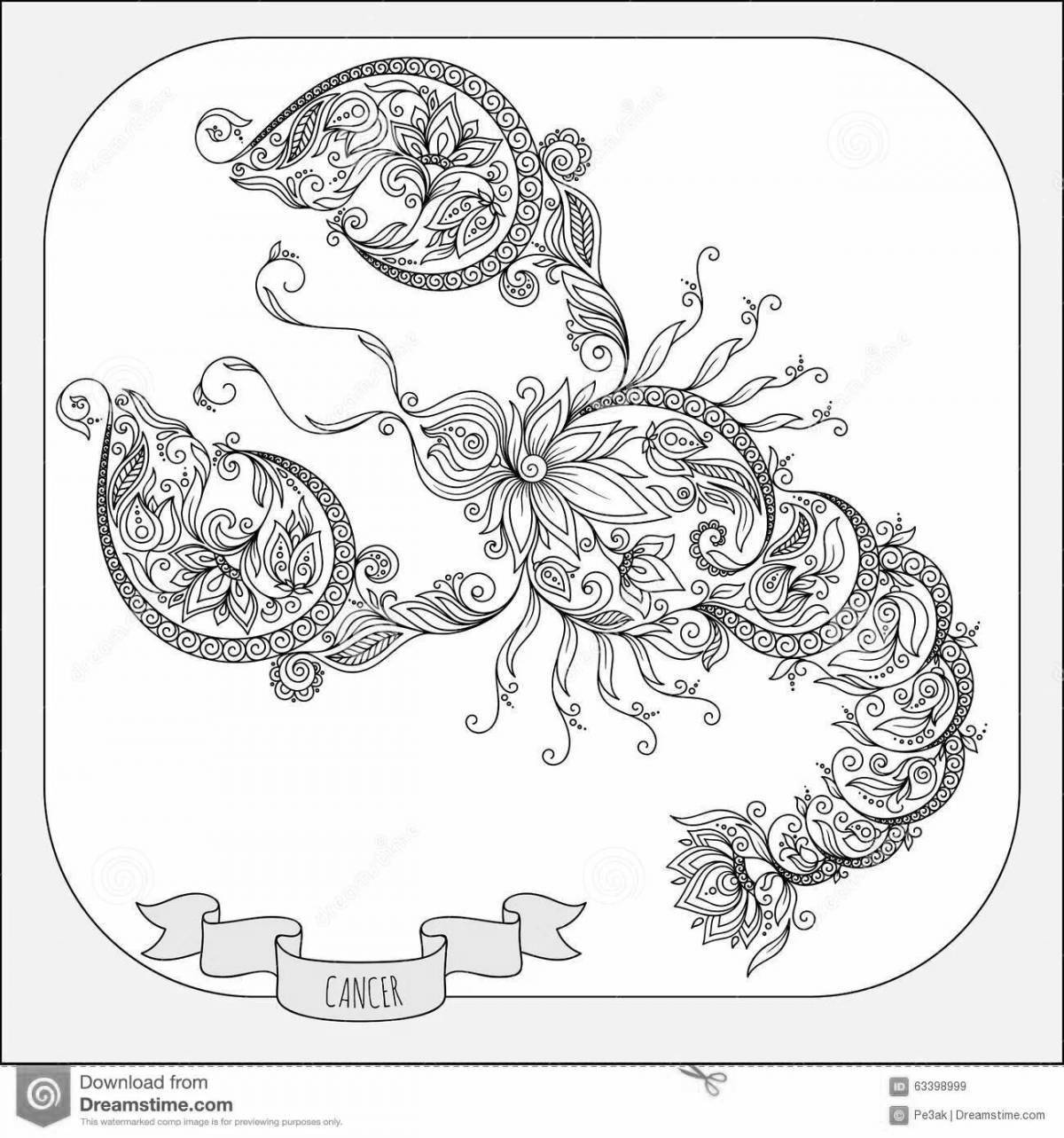 Gorgeous cancer coloring book