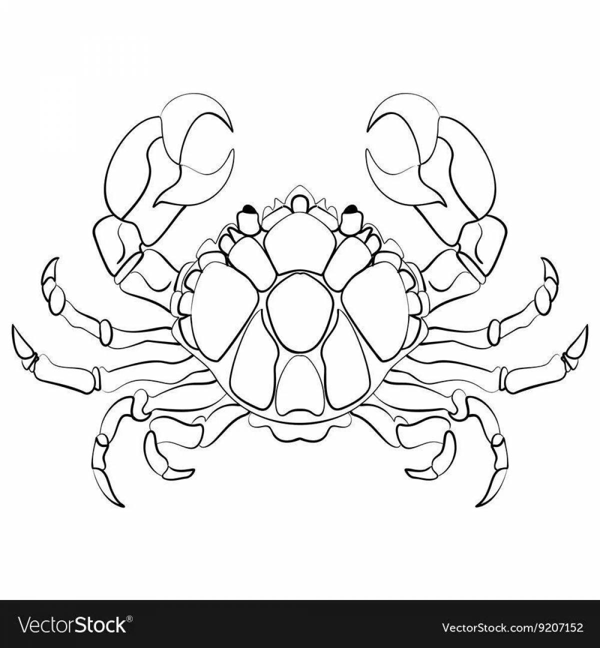 Adorable cancer coloring page
