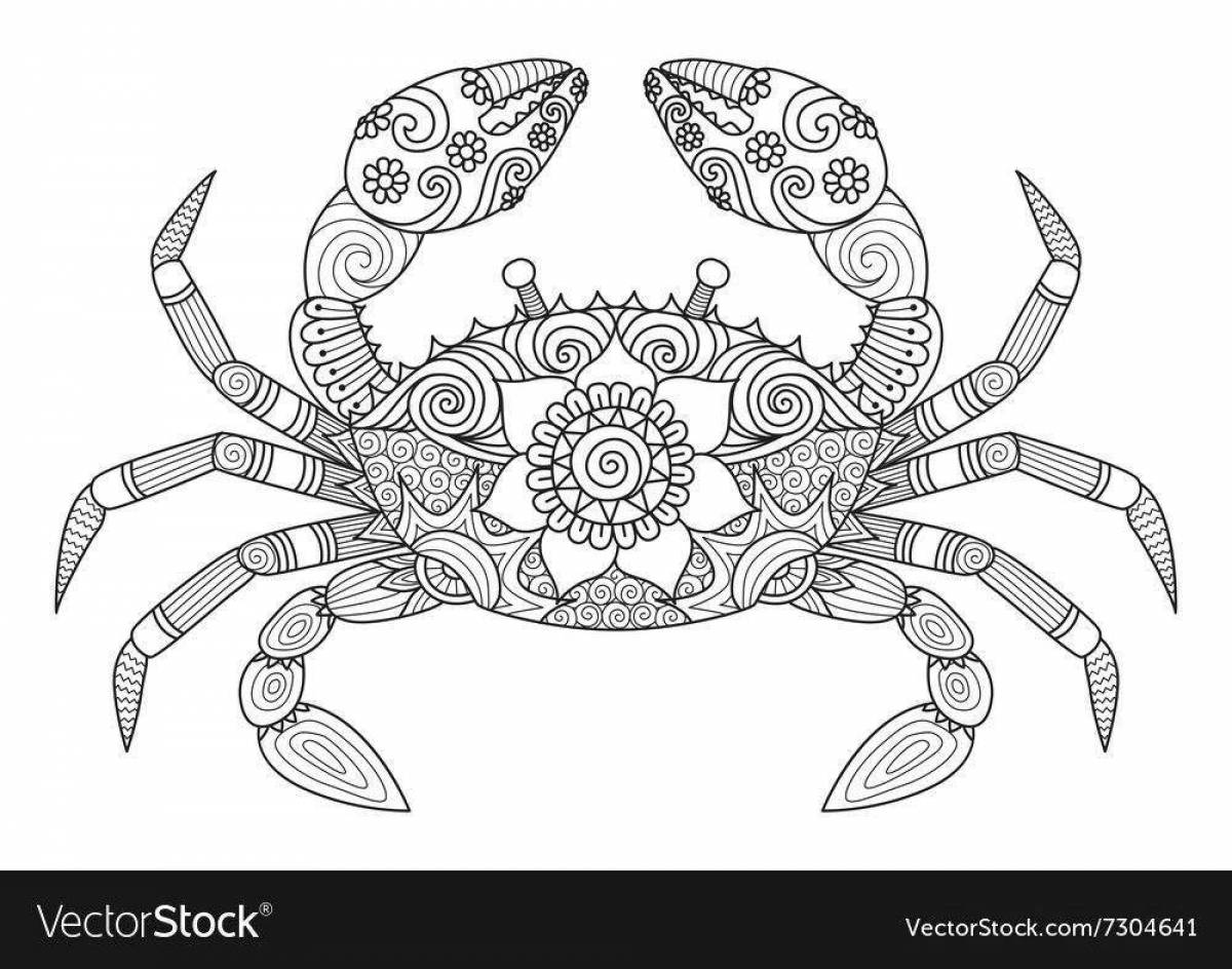 Coloring page eccentric cancer