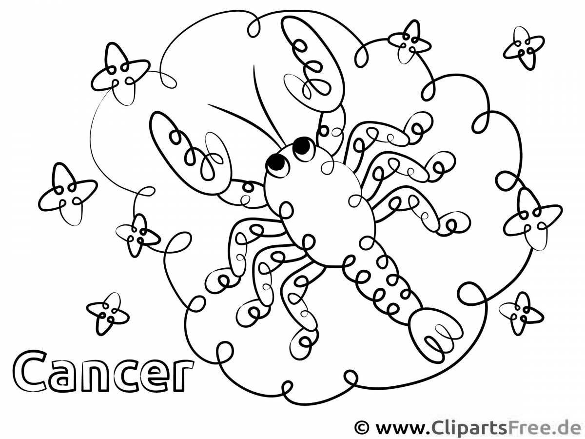 Innovative cancer coloring page