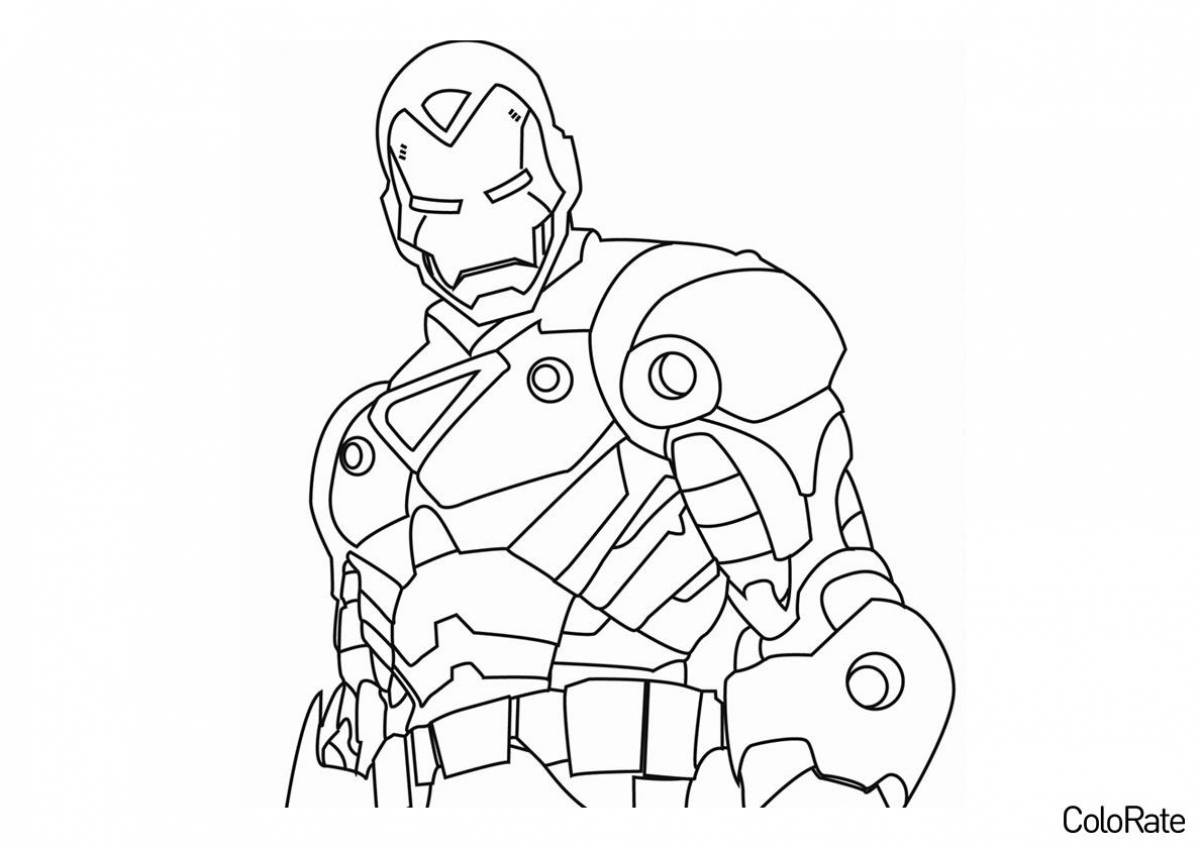 Marvel iron man coloring book