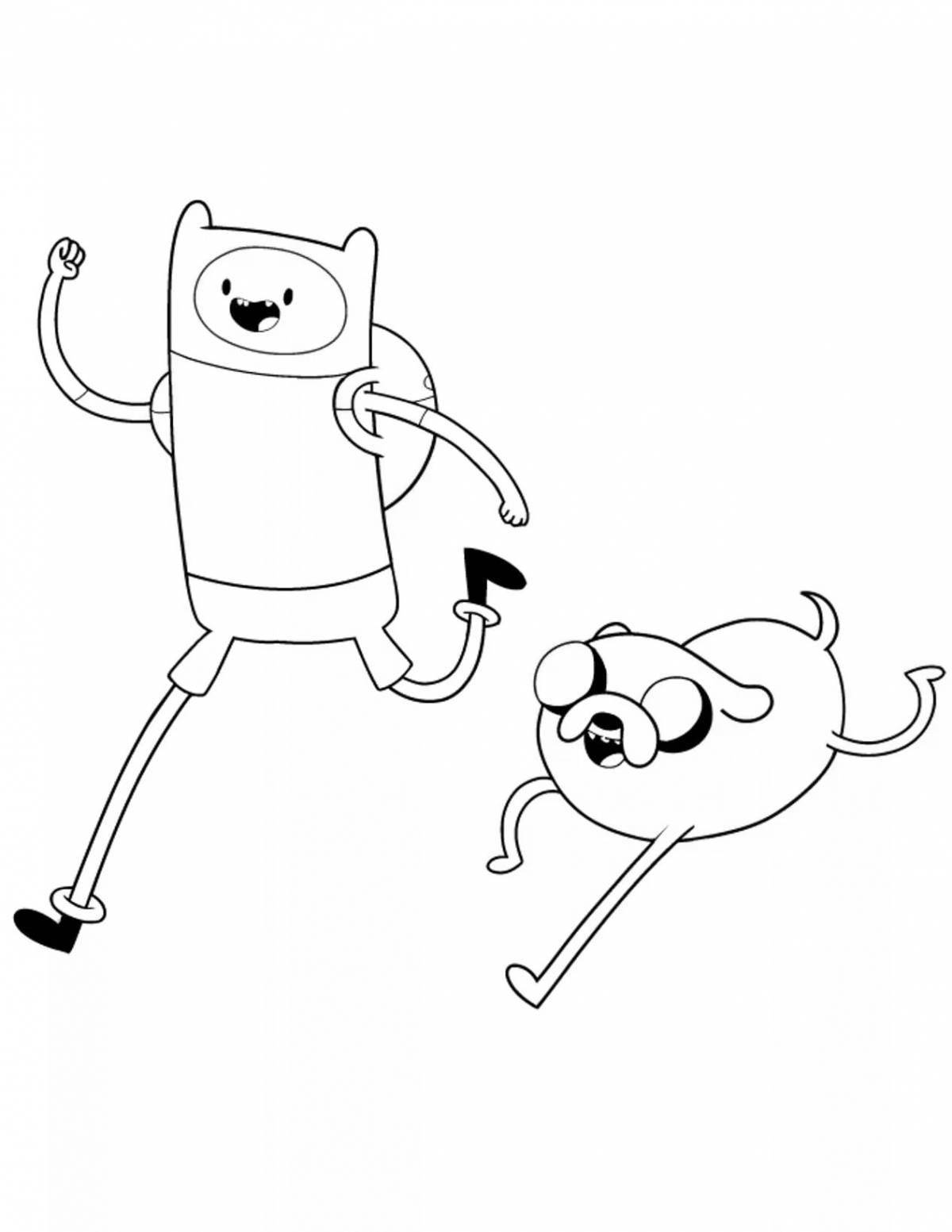 Coloring page jake adventure time