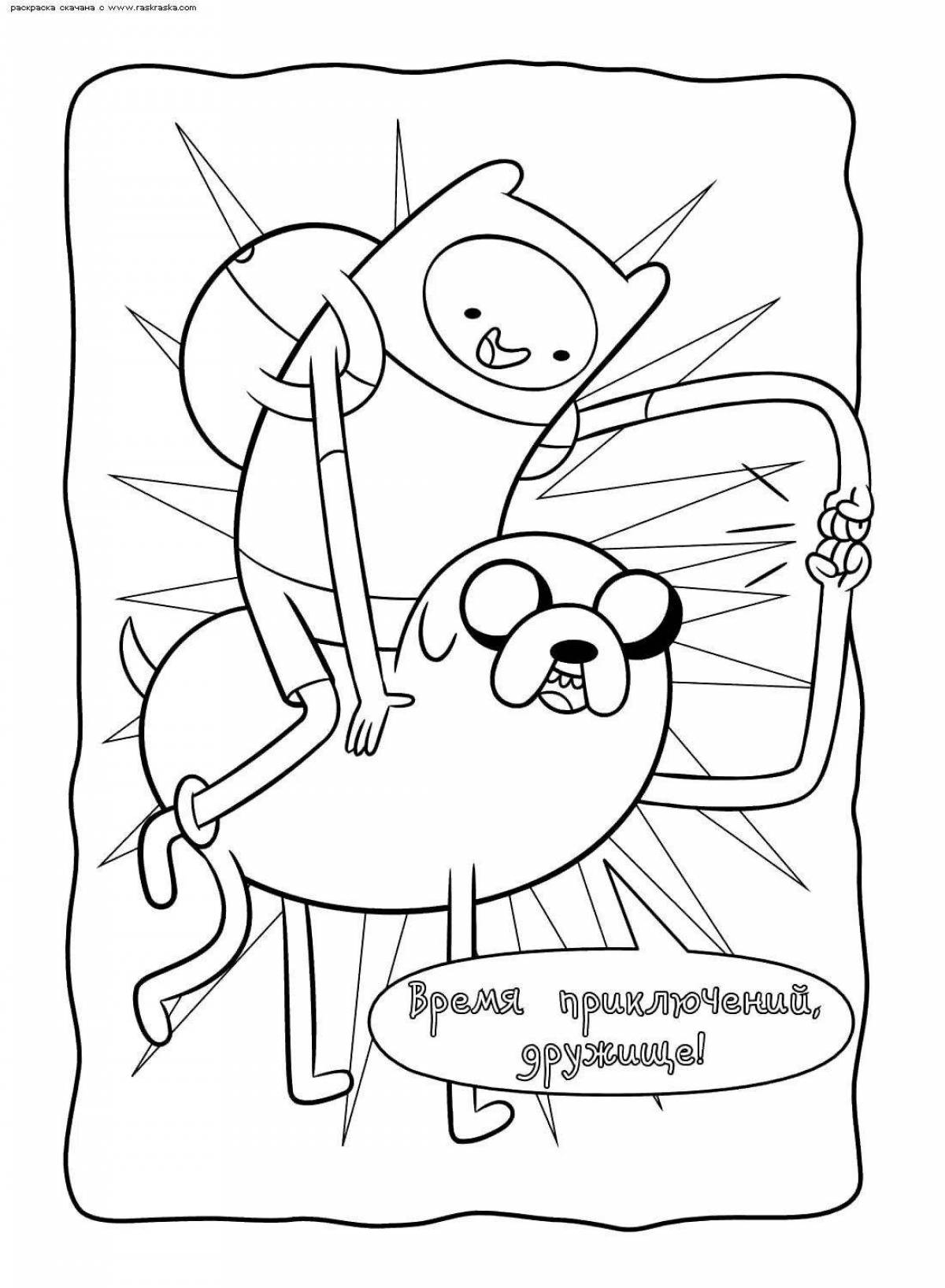 Coloring jake adventure time color-explosion