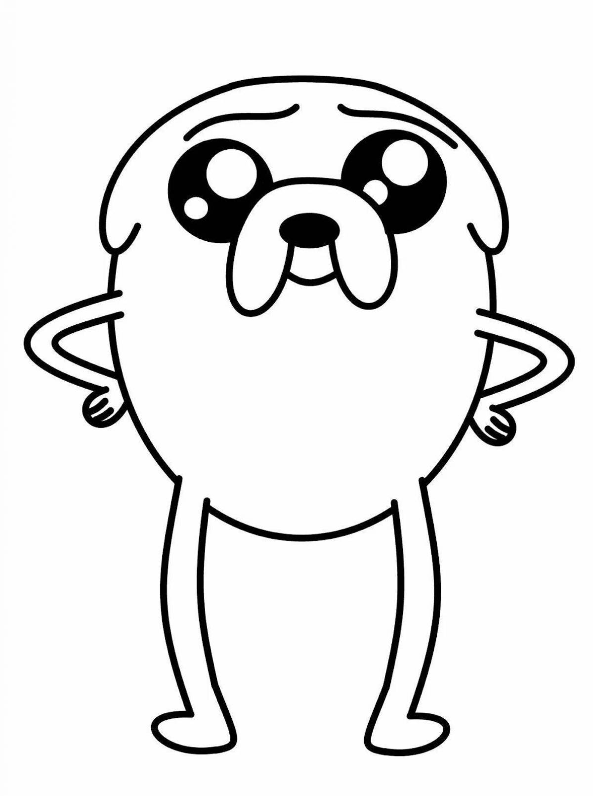 Jake adventure time coloring pages