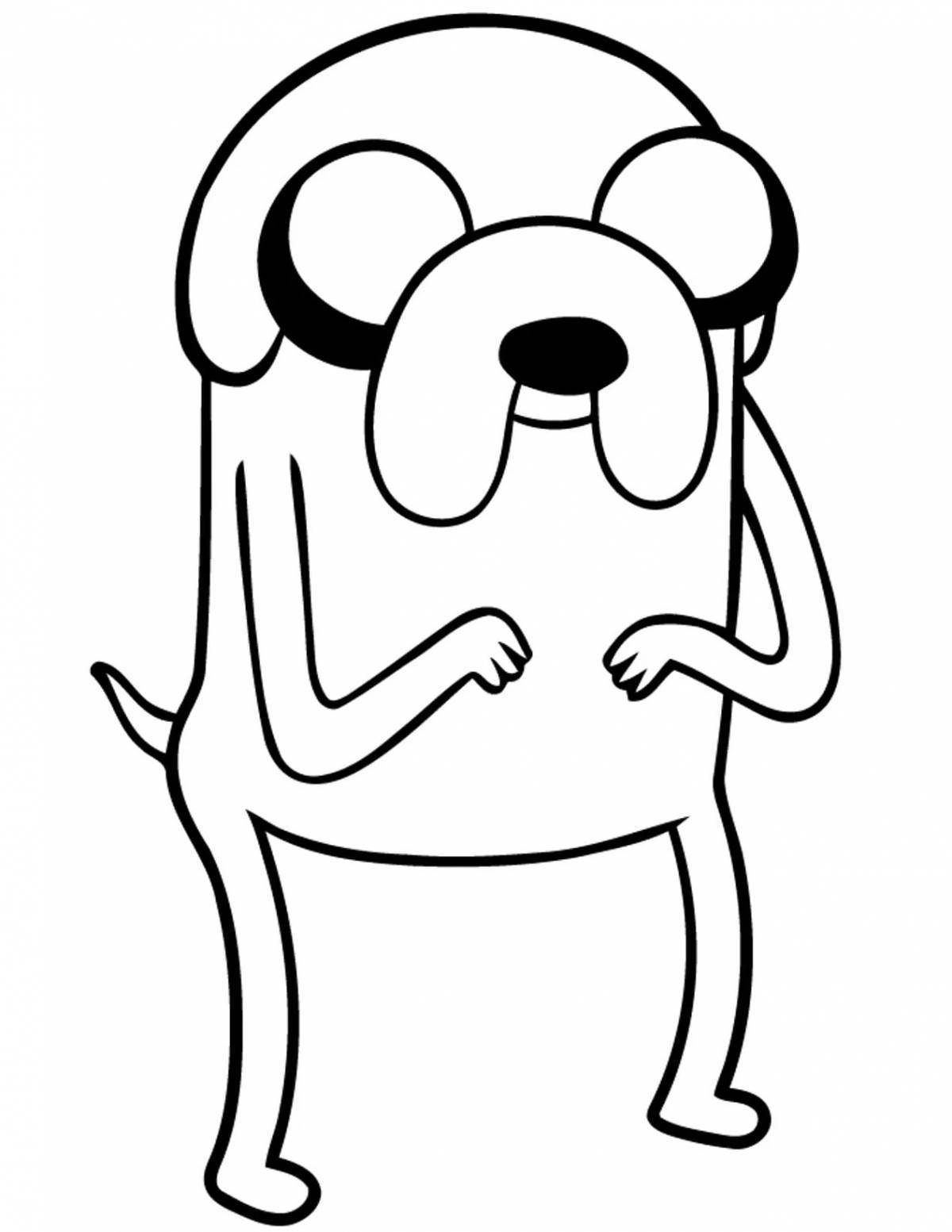 Coloring pages adventure time jake