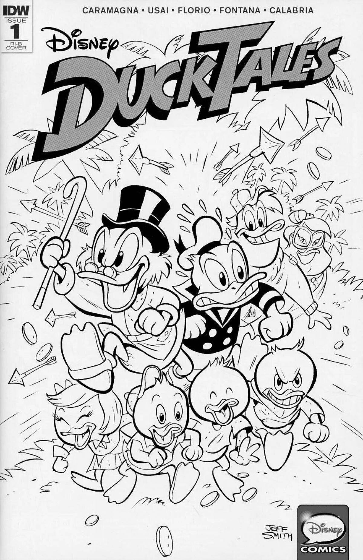 Раскраска joyous ducktales 2017