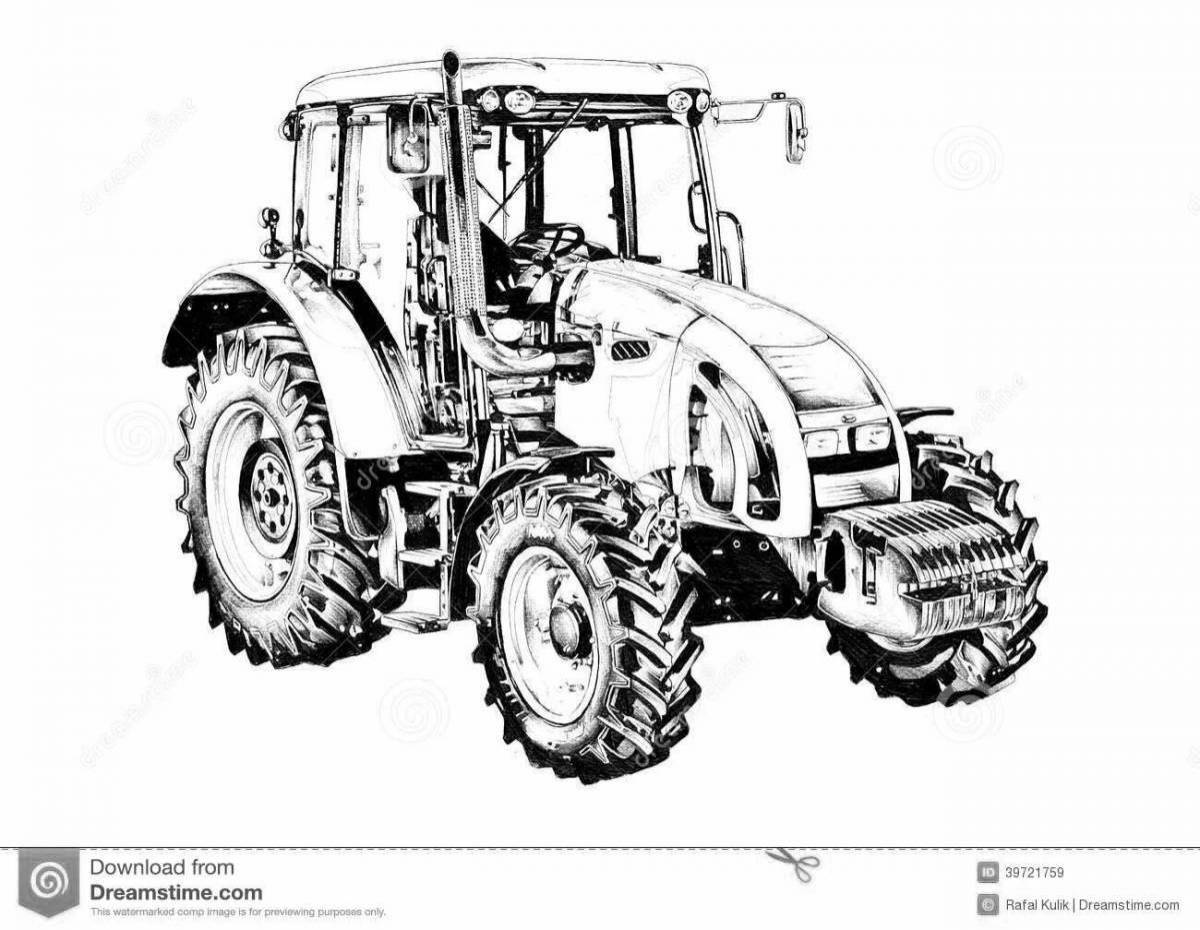 Изображение 82. Раскраска трактор Беларус МТЗ-82. Раскраска трактор МТЗ 1221. Трактор МТЗ вектор спереди. Трактор чб.