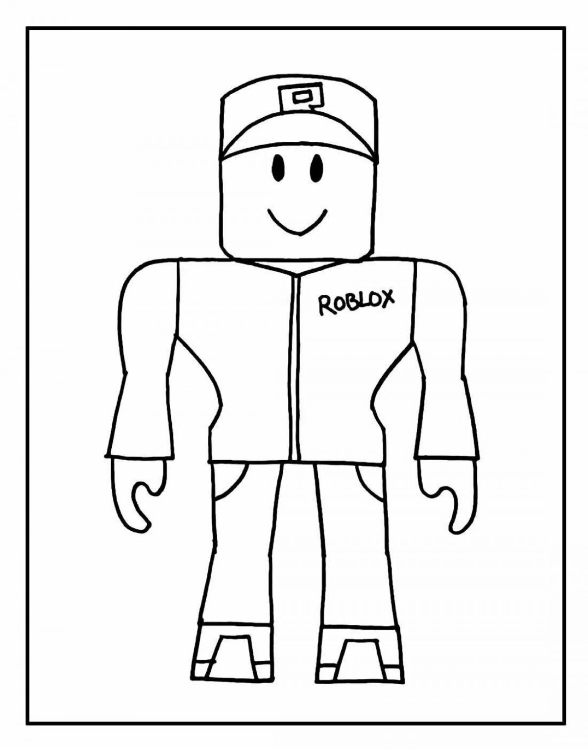 Roblox men fun coloring book