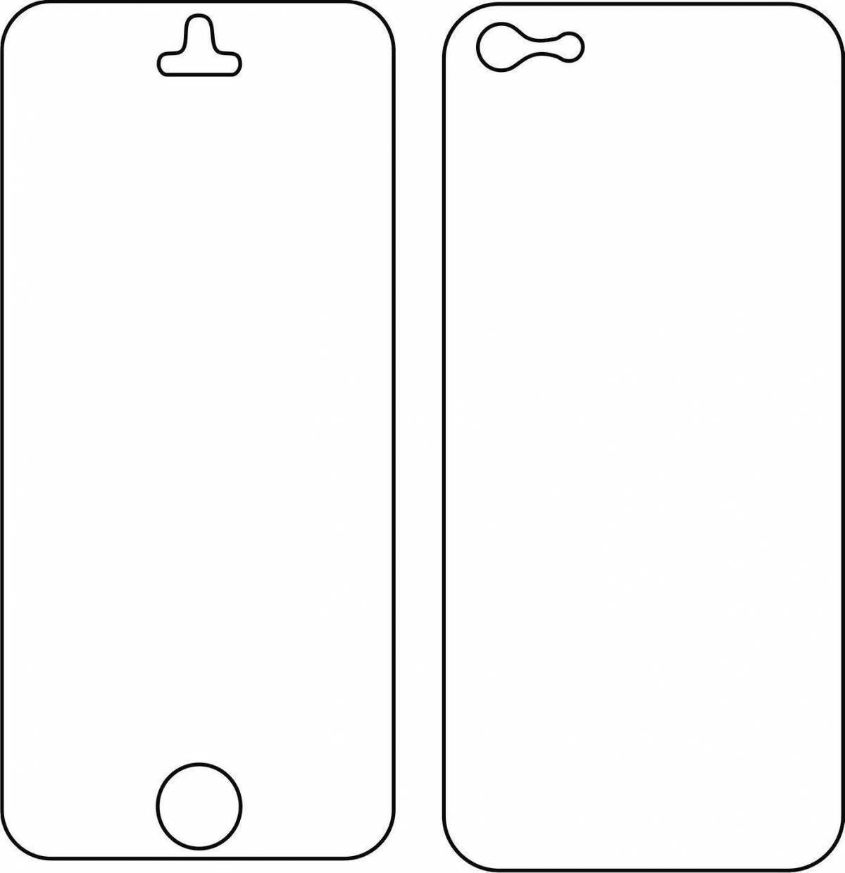 Colouring funny iphone case
