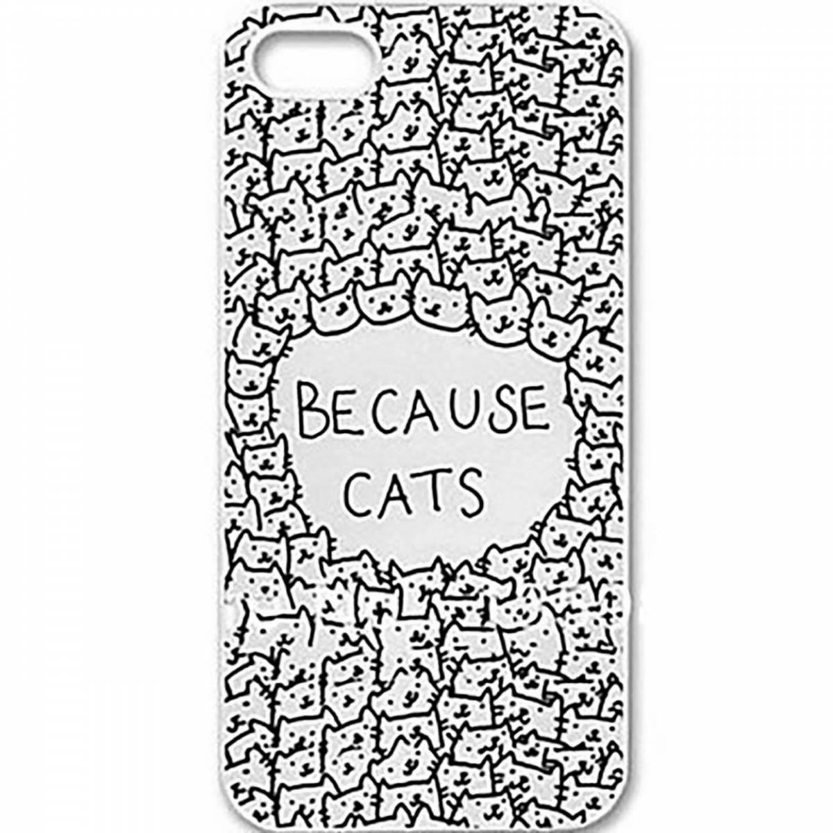 Playful iphone case coloring page