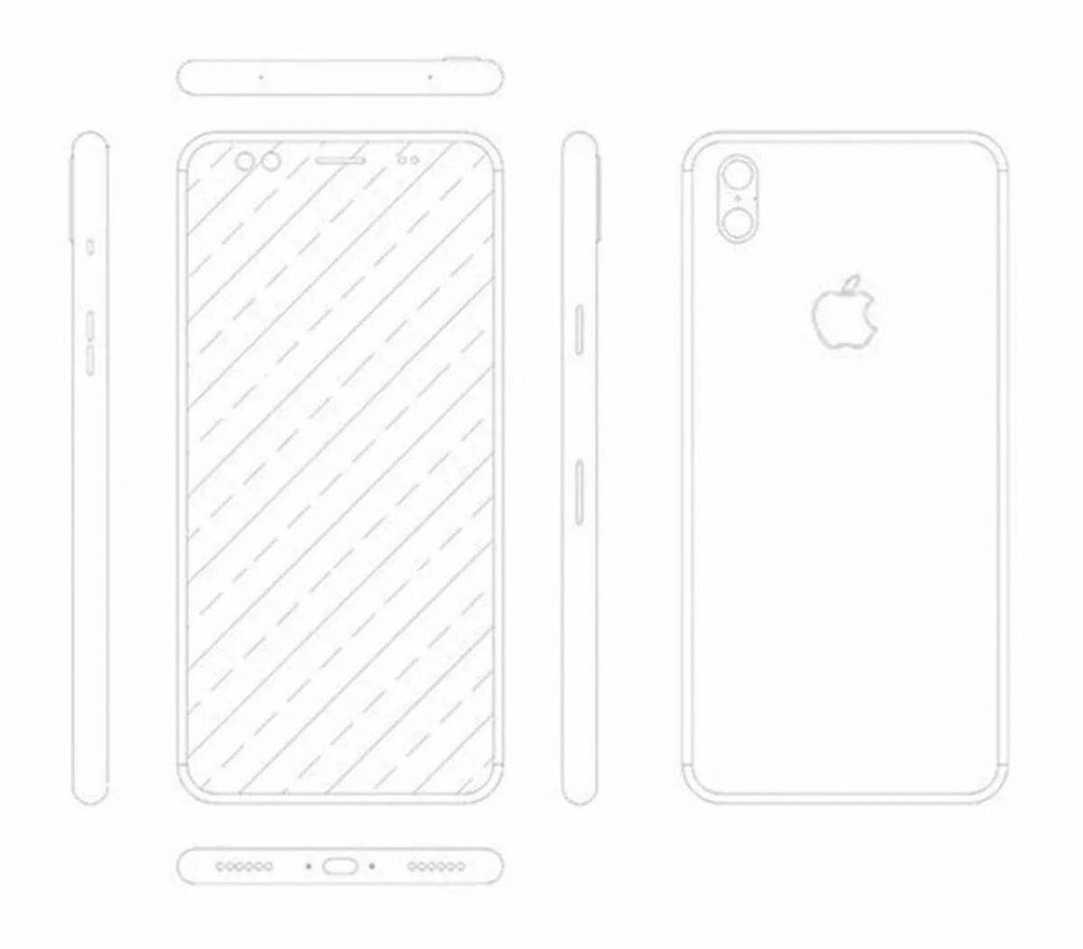 Coloring page fashion case for iphone