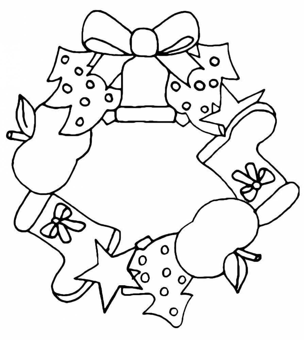 Coloring page jubilant new year