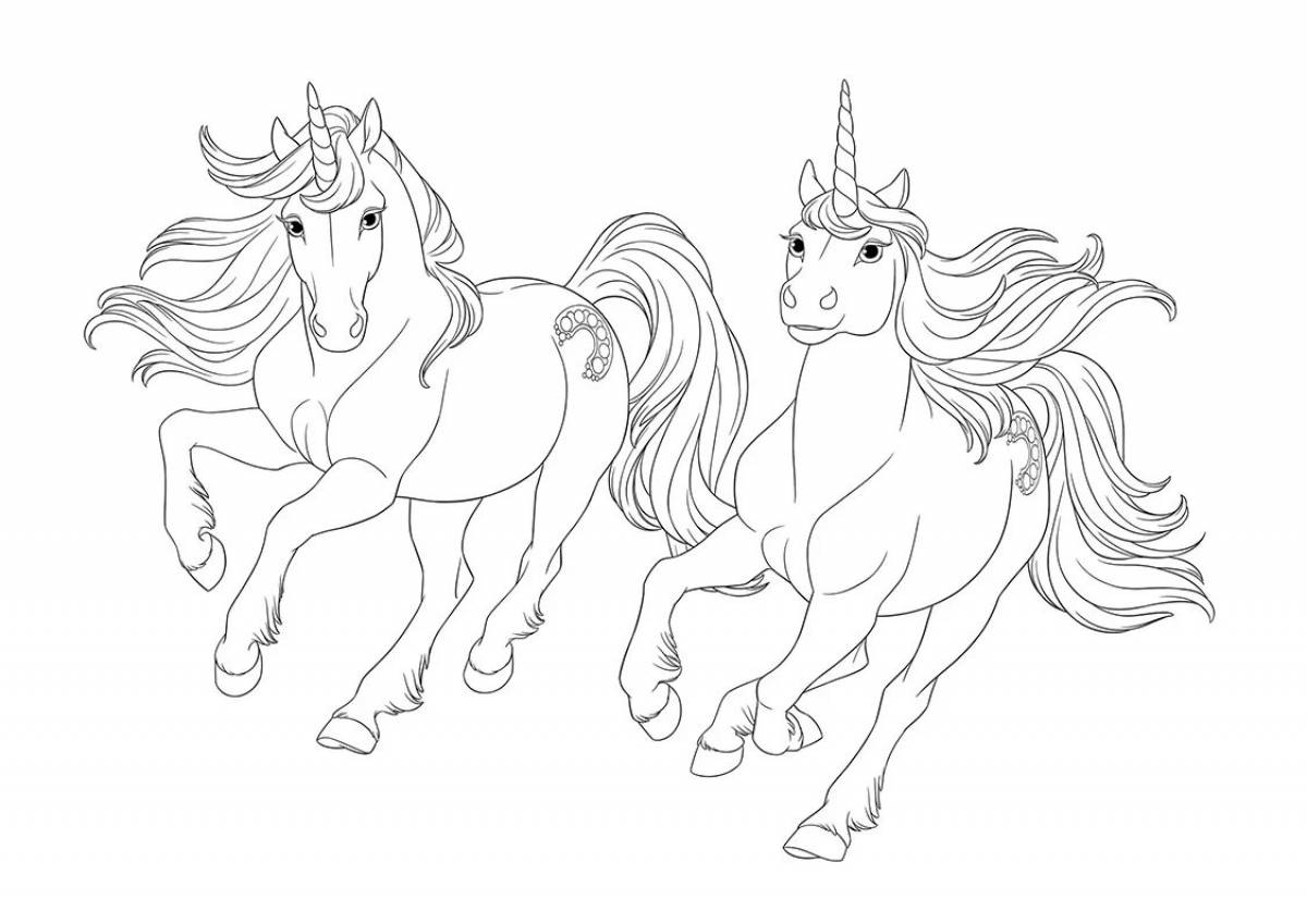 Photo Angel coloring pages fairies and unicorns
