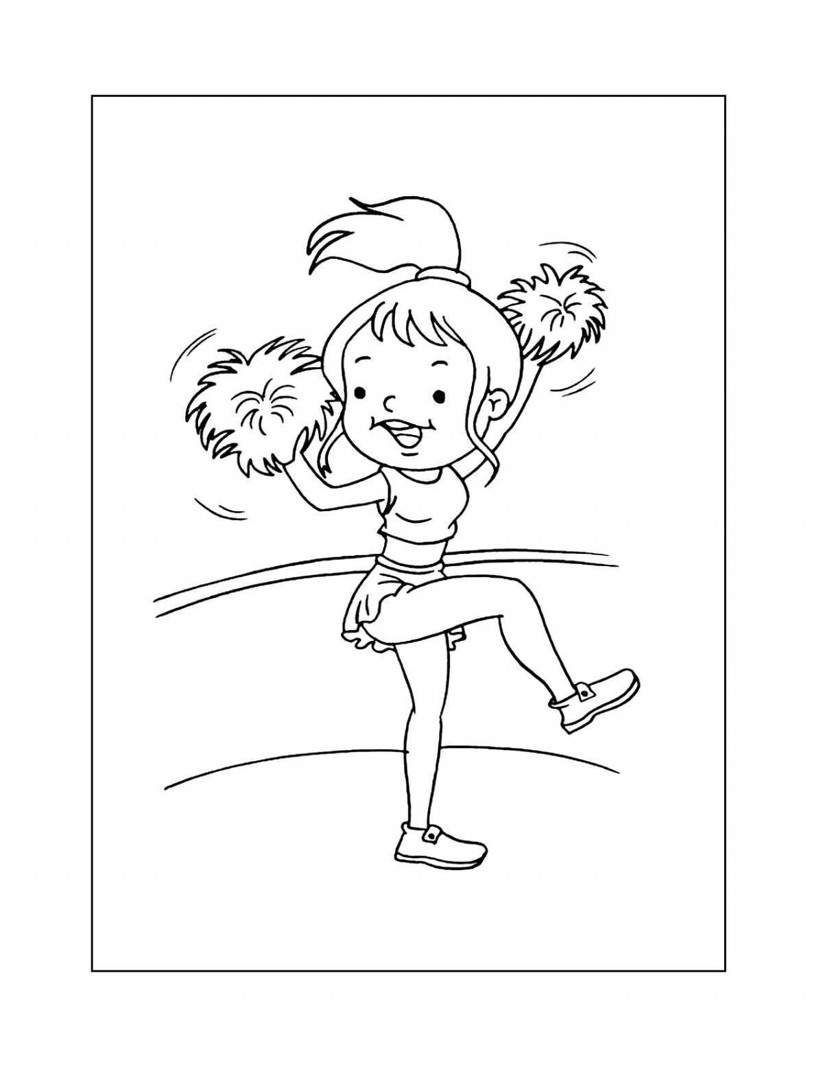 Coloring book stimulating exercise