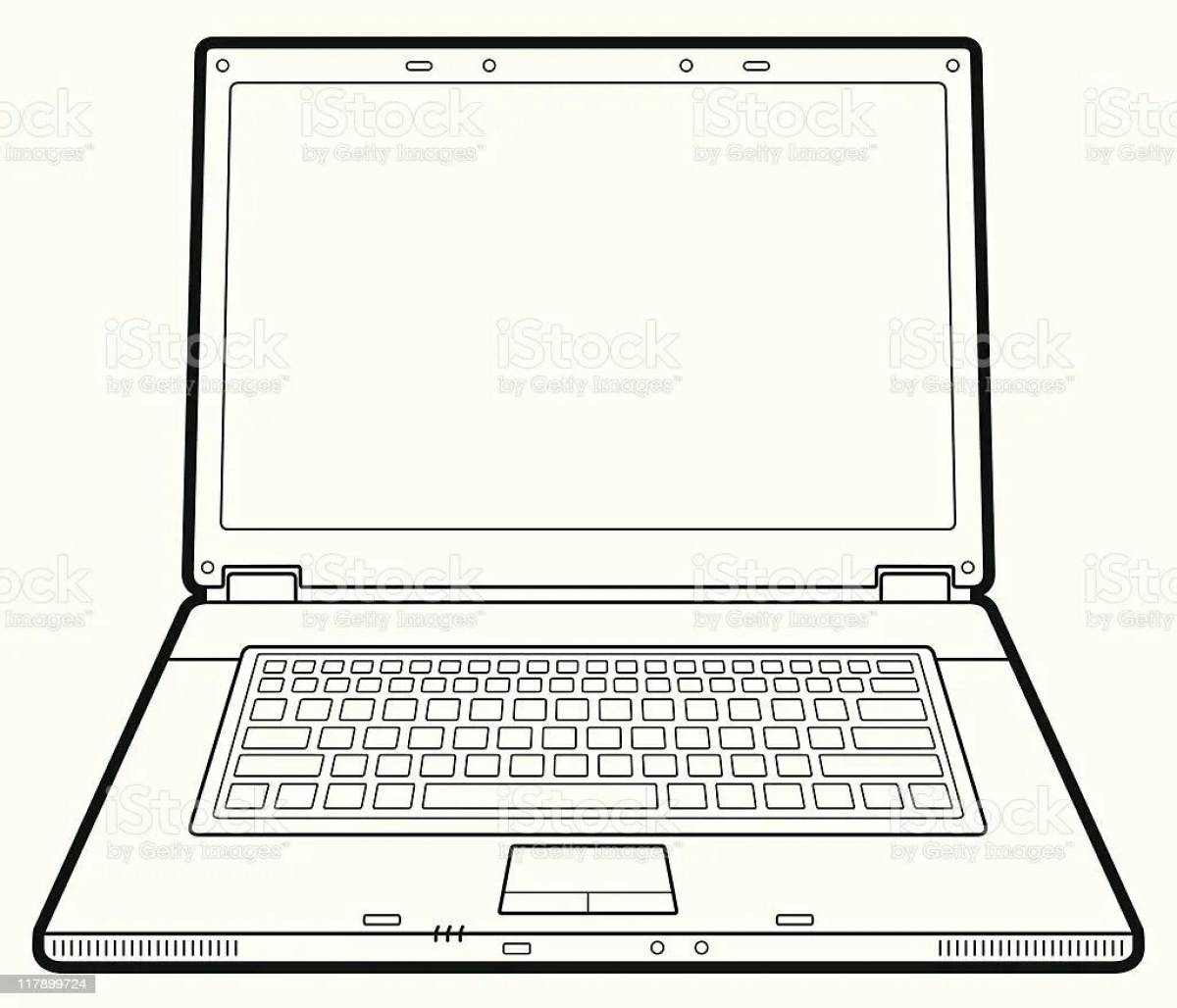 Attractive computer and phone coloring book
