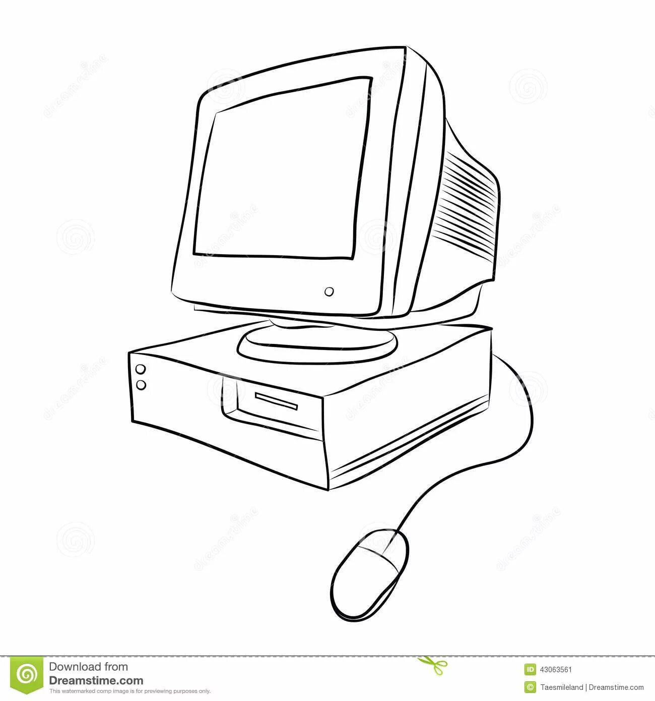 Color-listrous computer and phone coloring page
