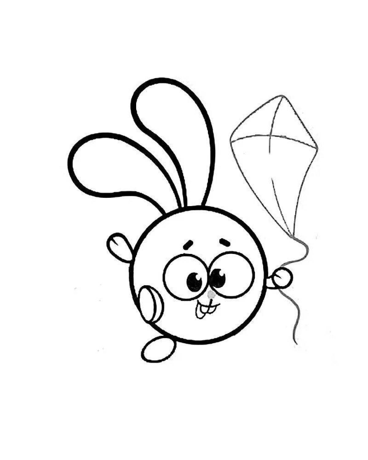 Snuggly coloring page baby crumb