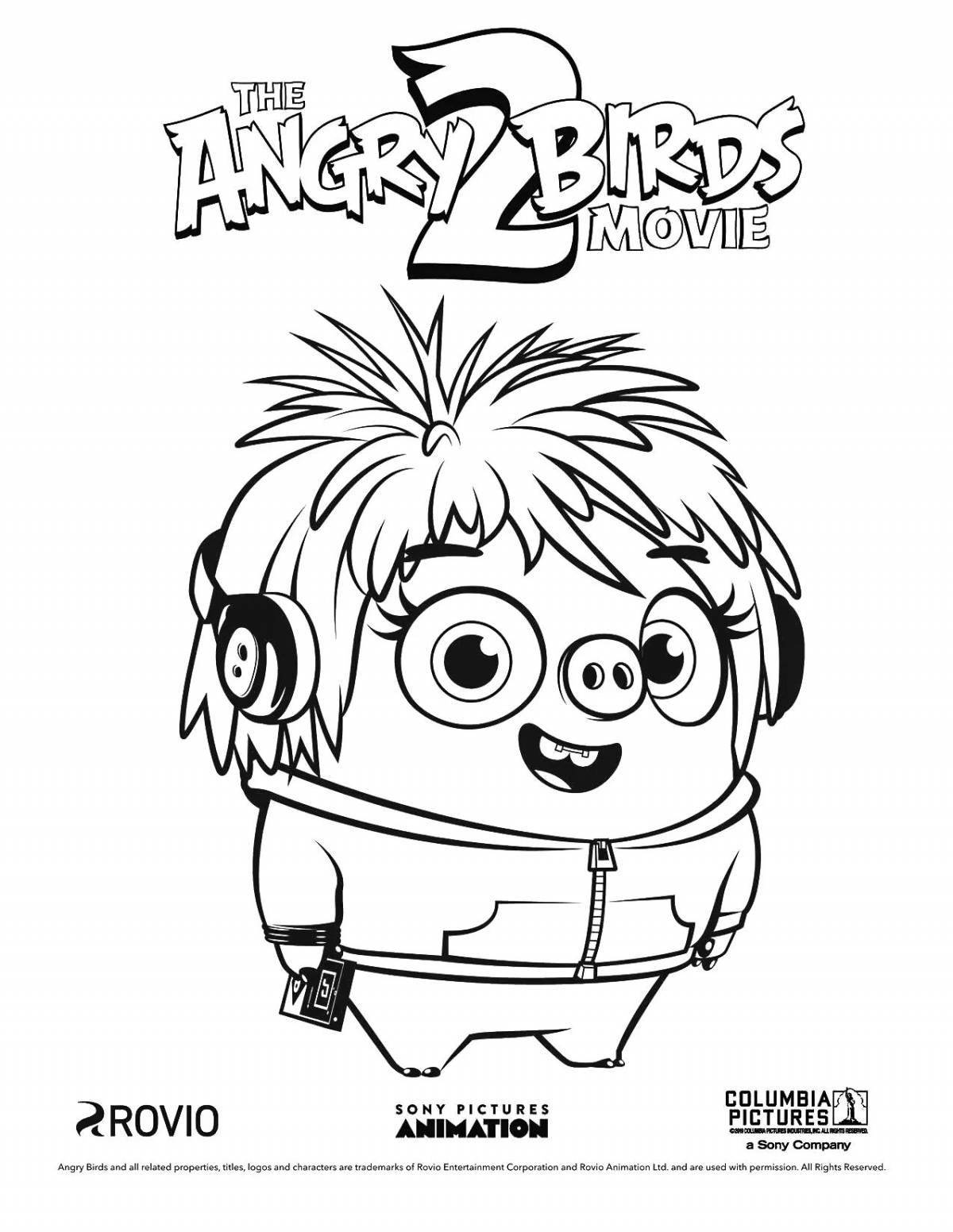 Photo Angry birds 2 animated coloring book