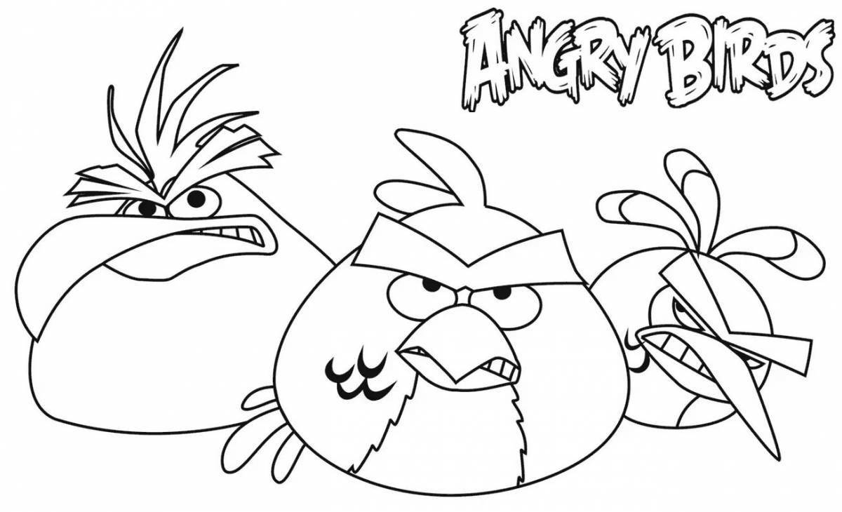 Tempting coloring angry birds 2